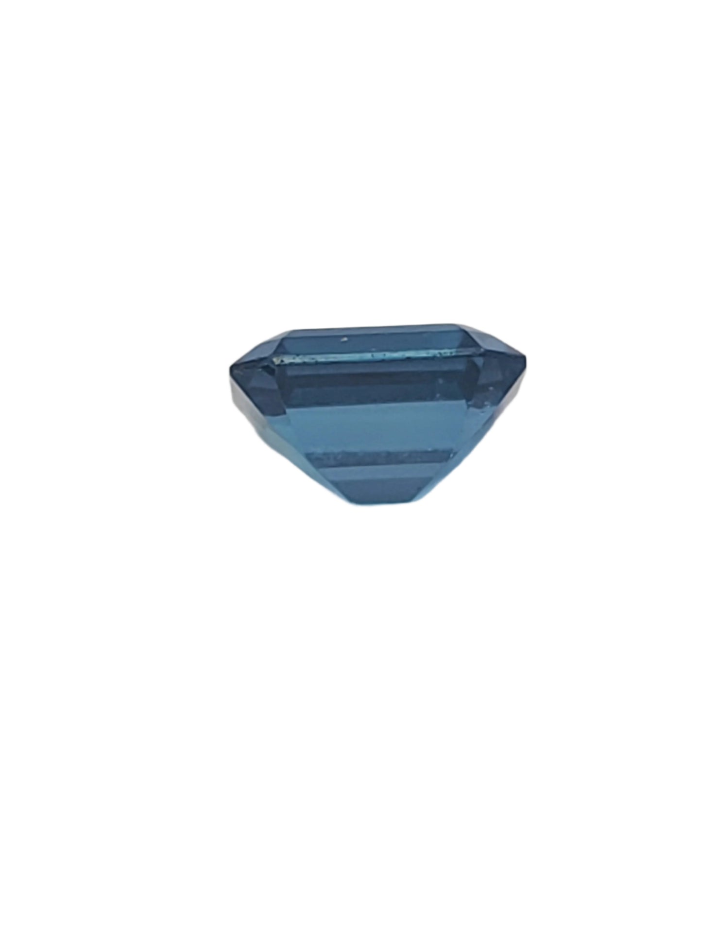5.36ct ETW Natural London Blue Topaz Gemstone - Emerald Cut