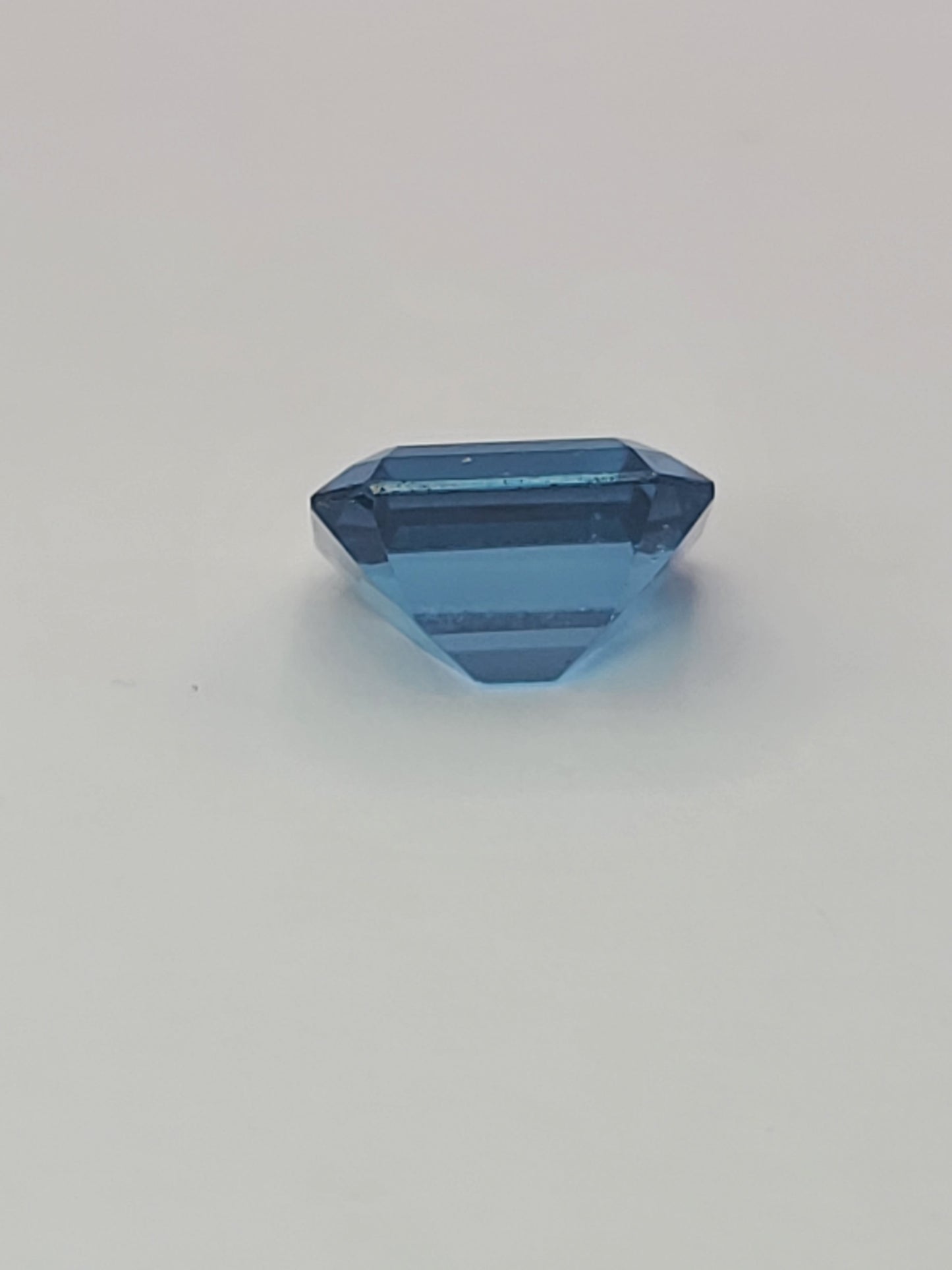 5.36ct ETW Natural London Blue Topaz Gemstone - Emerald Cut