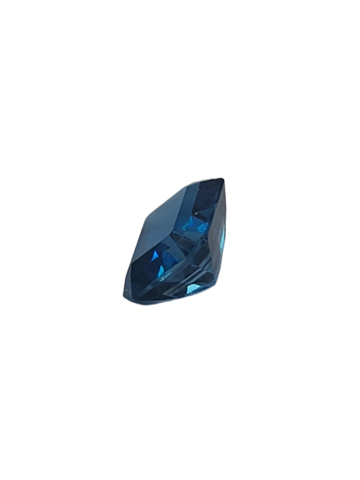 5.36ct ETW Natural London Blue Topaz Gemstone - Emerald Cut