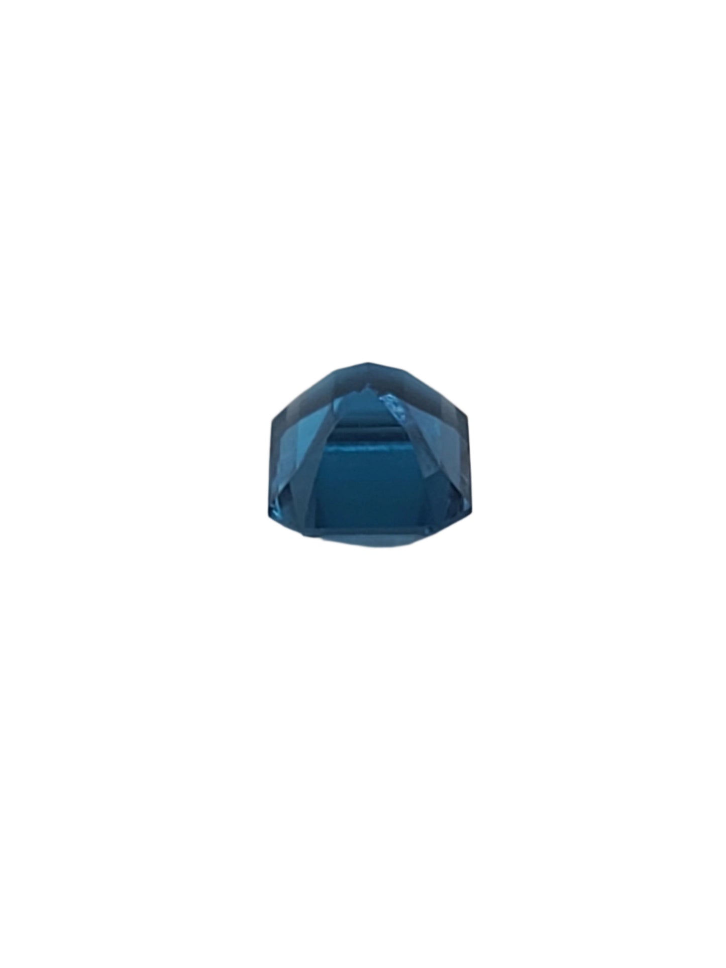 5.36ct ETW Natural London Blue Topaz Gemstone - Emerald Cut