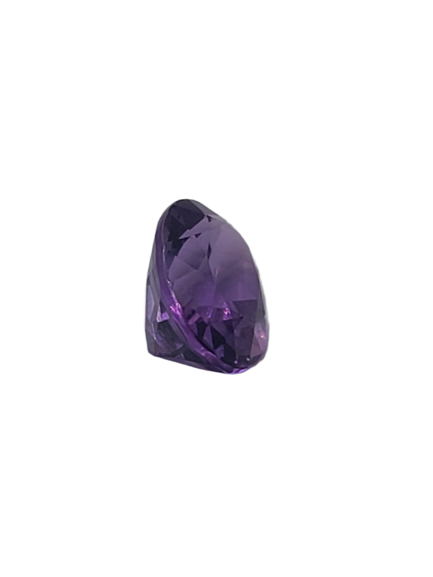5.6ct ETW Natural Amethyst Gemstone - Oval Cut