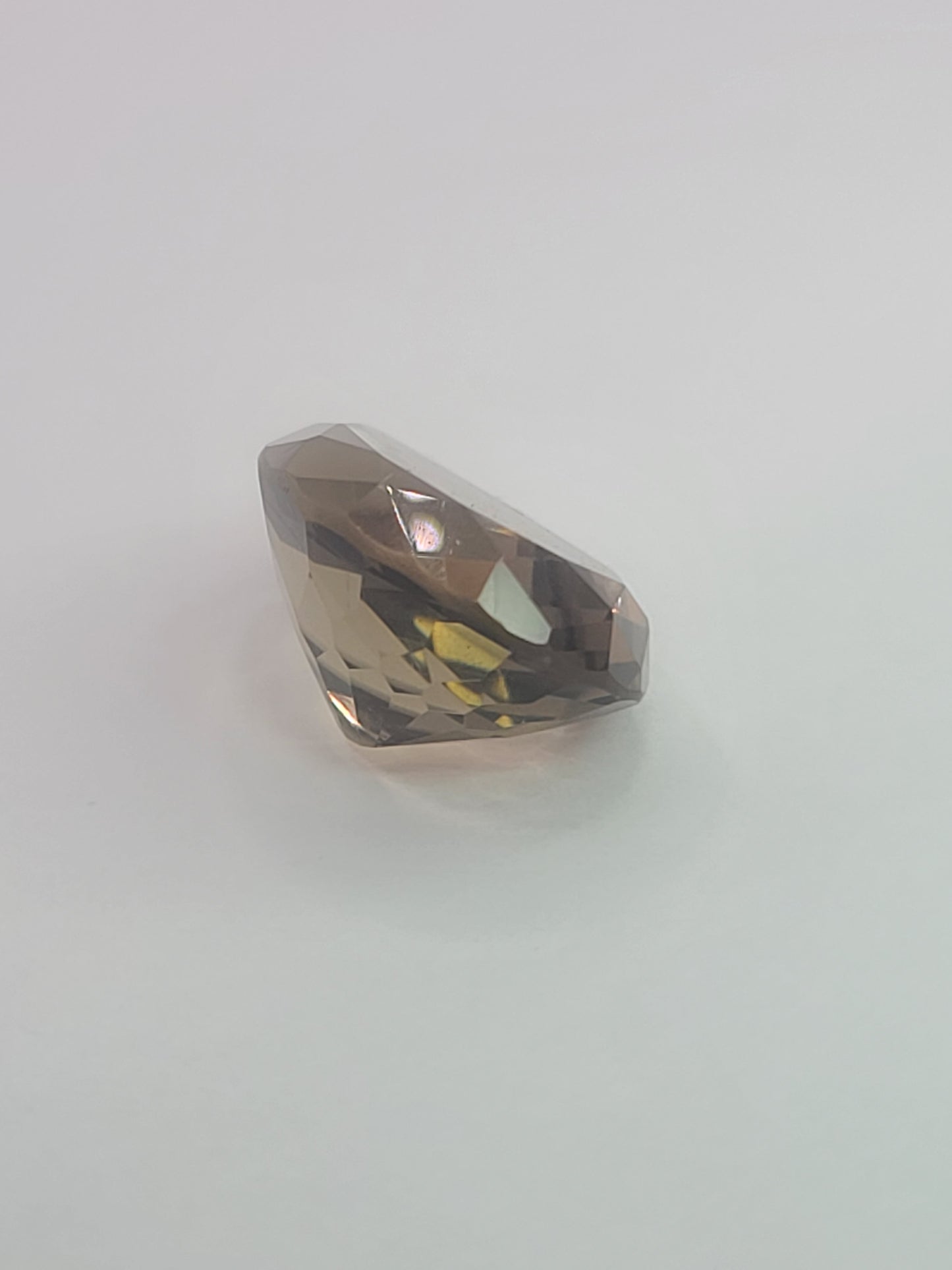 19.64ct ETW Natural Smoky Quartz Gemstone - Pear Cut