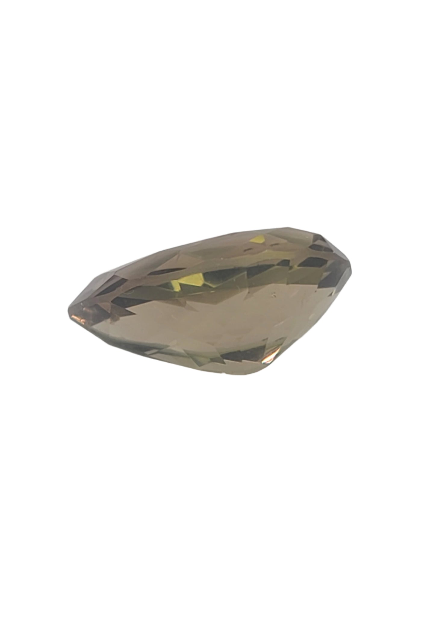 19.64ct ETW Natural Smoky Quartz Gemstone - Pear Cut