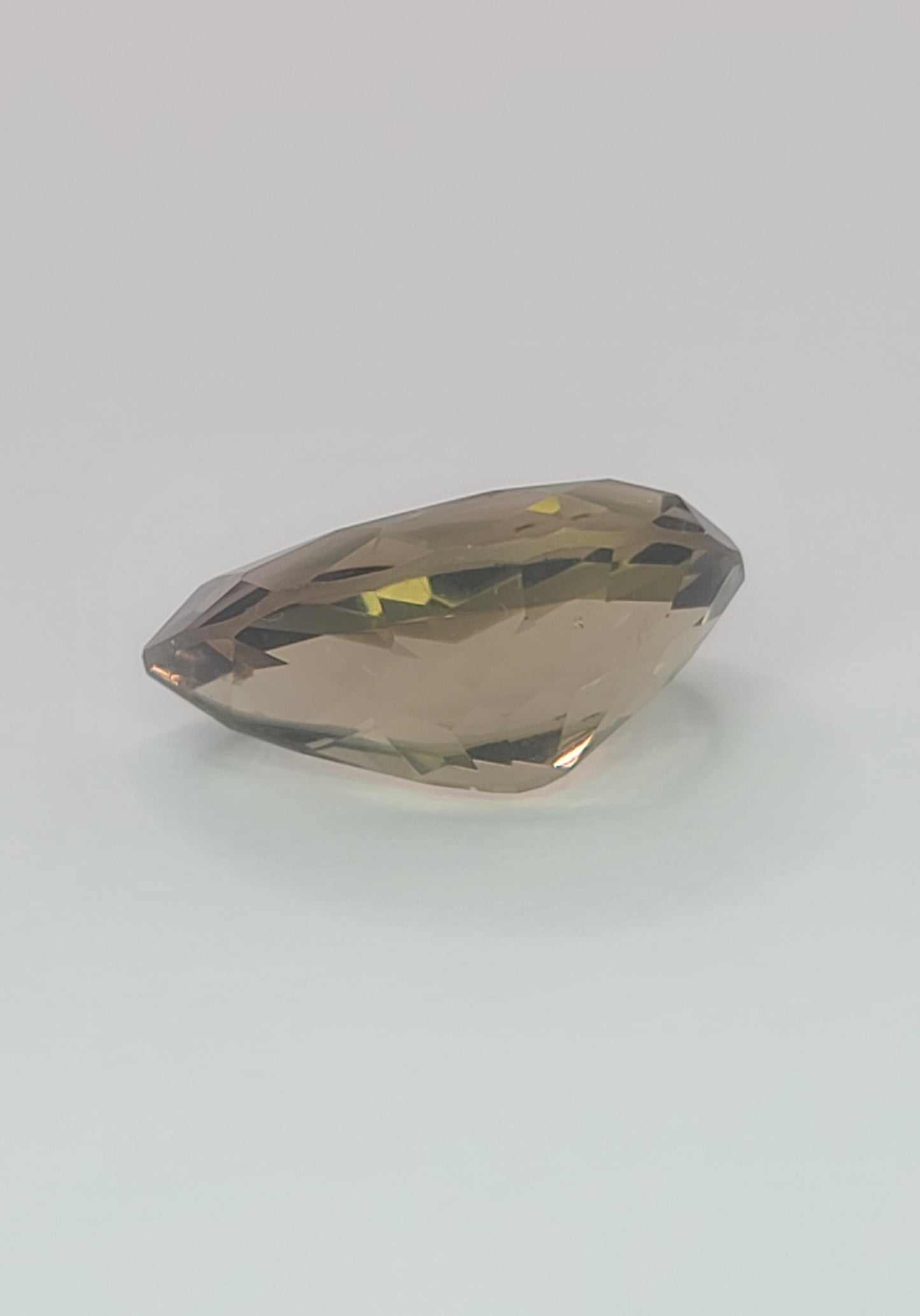 19.64ct ETW Natural Smoky Quartz Gemstone - Pear Cut