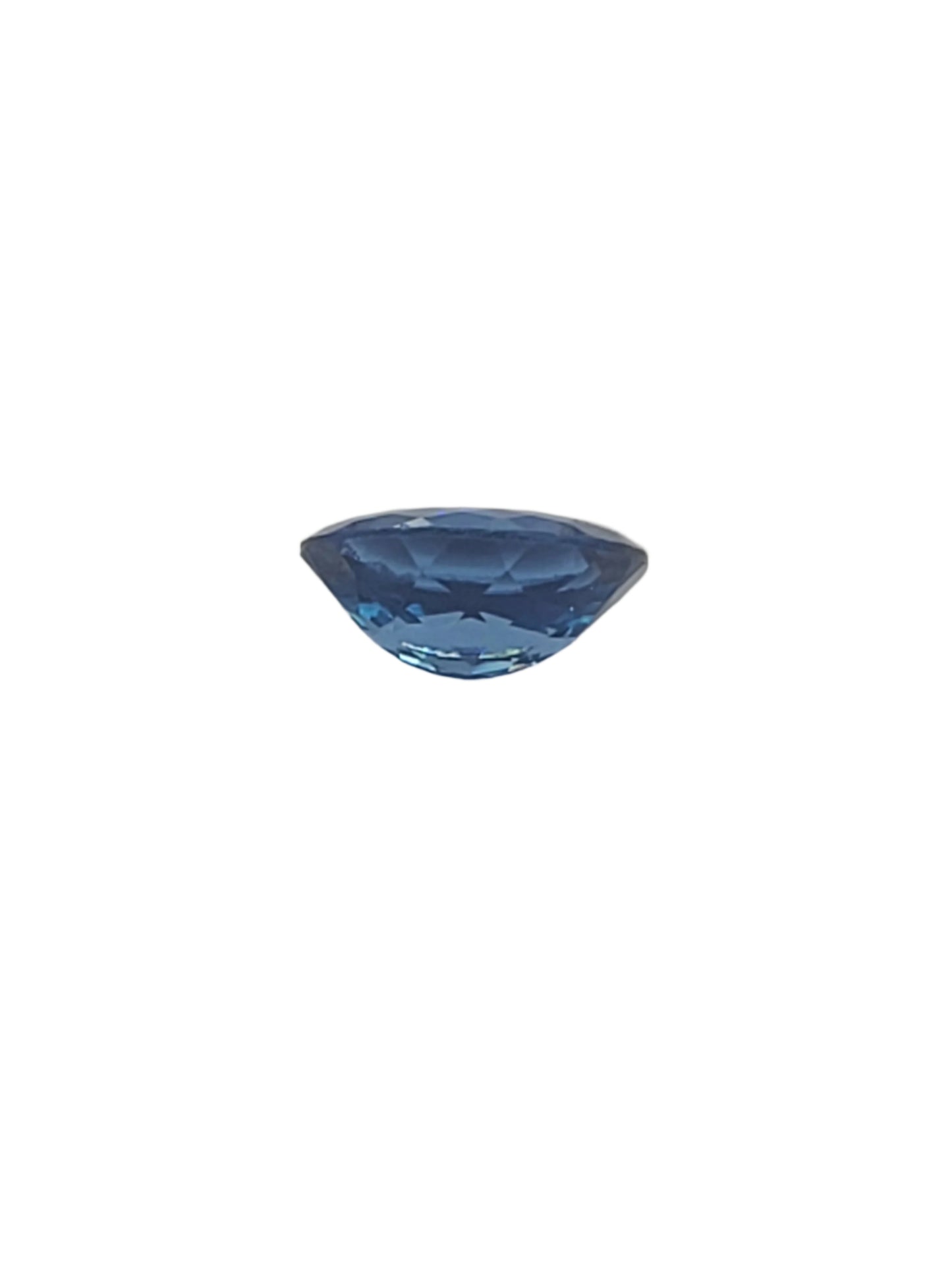 3.64ct ETW Natural London Blue Topaz Gemstone - Oval Cut