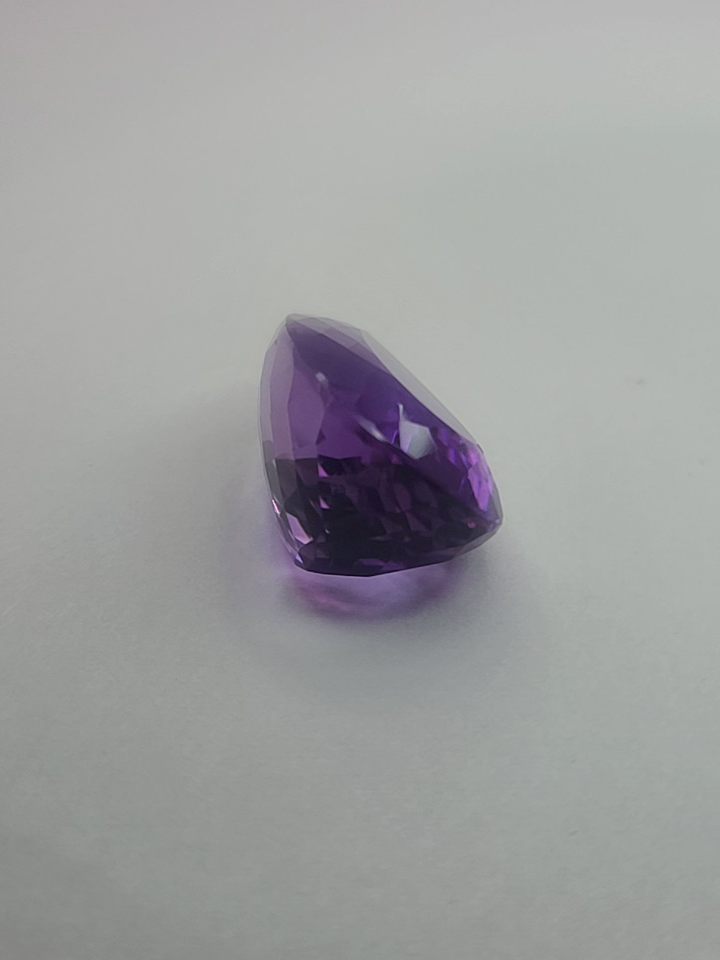 19.32ct ETW Natural Amethyst Gemstone - Pear Cut
