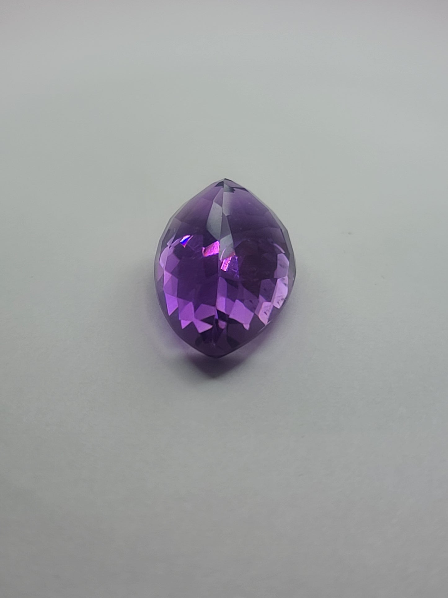 19.32ct ETW Natural Amethyst Gemstone - Pear Cut