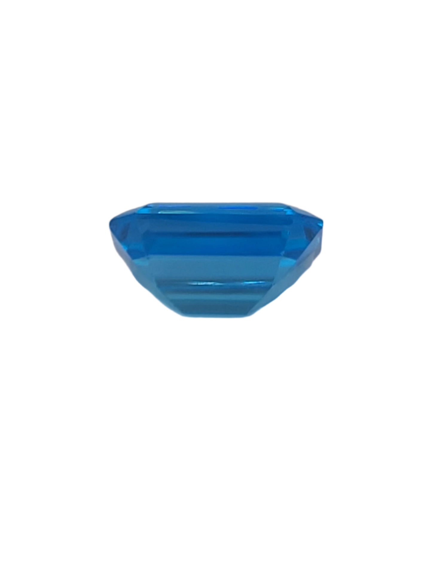 8.95ct ETW Natural Swiss Blue Topaz Gemstone - Emerald Cut