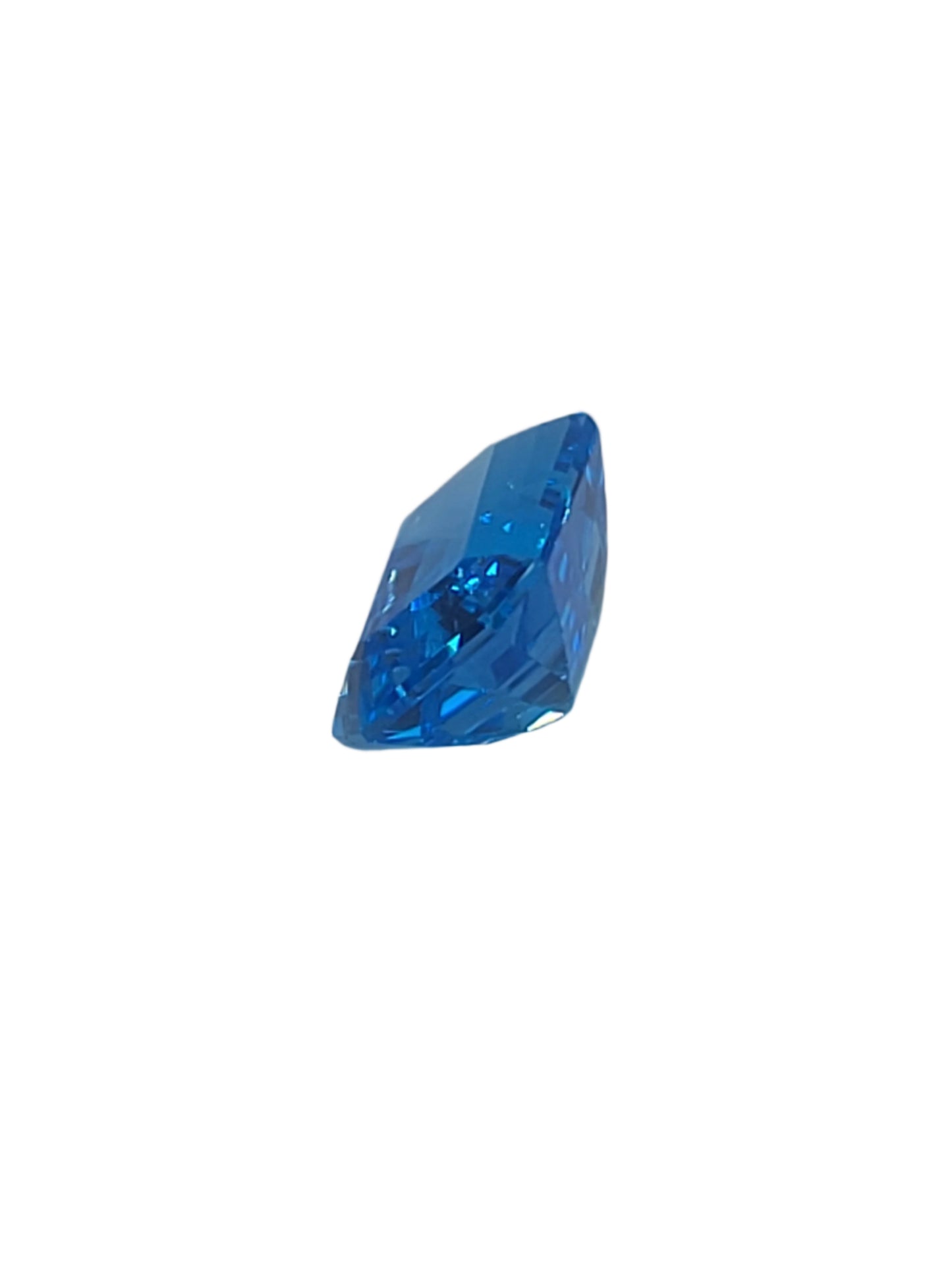 8.95ct ETW Natural Swiss Blue Topaz Gemstone - Emerald Cut
