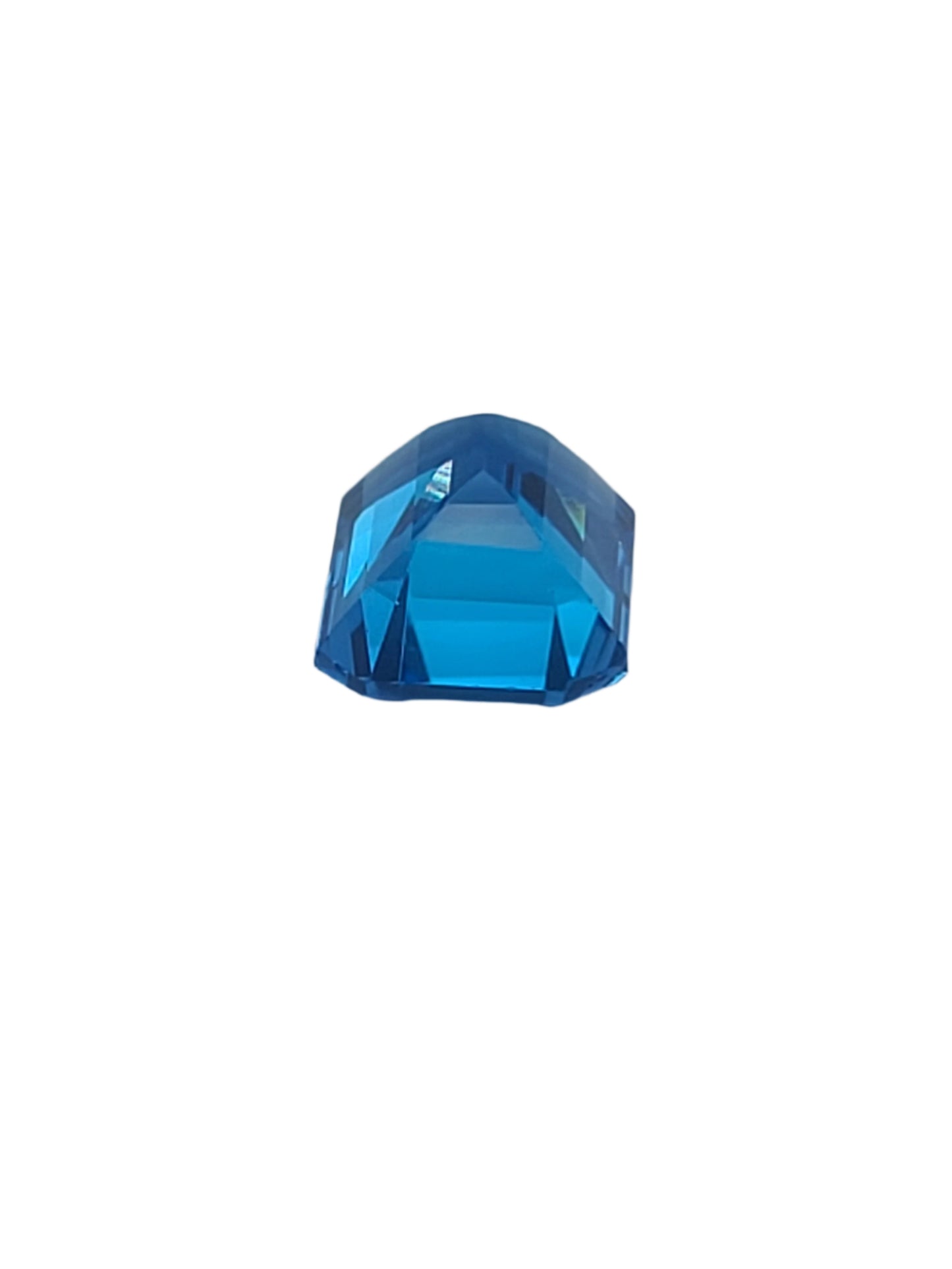 8.95ct ETW Natural Swiss Blue Topaz Gemstone - Emerald Cut