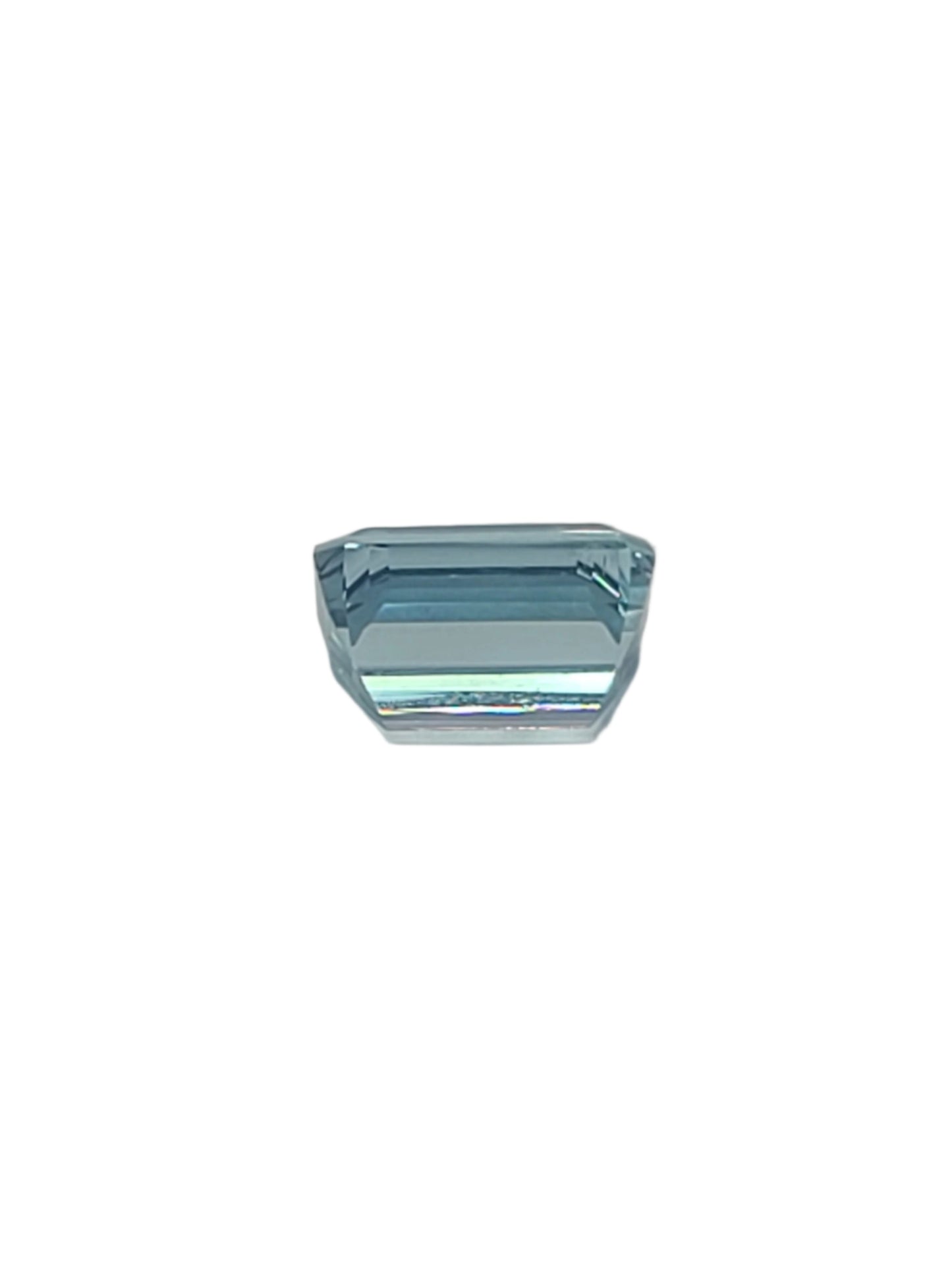 4.1ct ETW Natural Aquamarine Gemstone - Emerald Cut