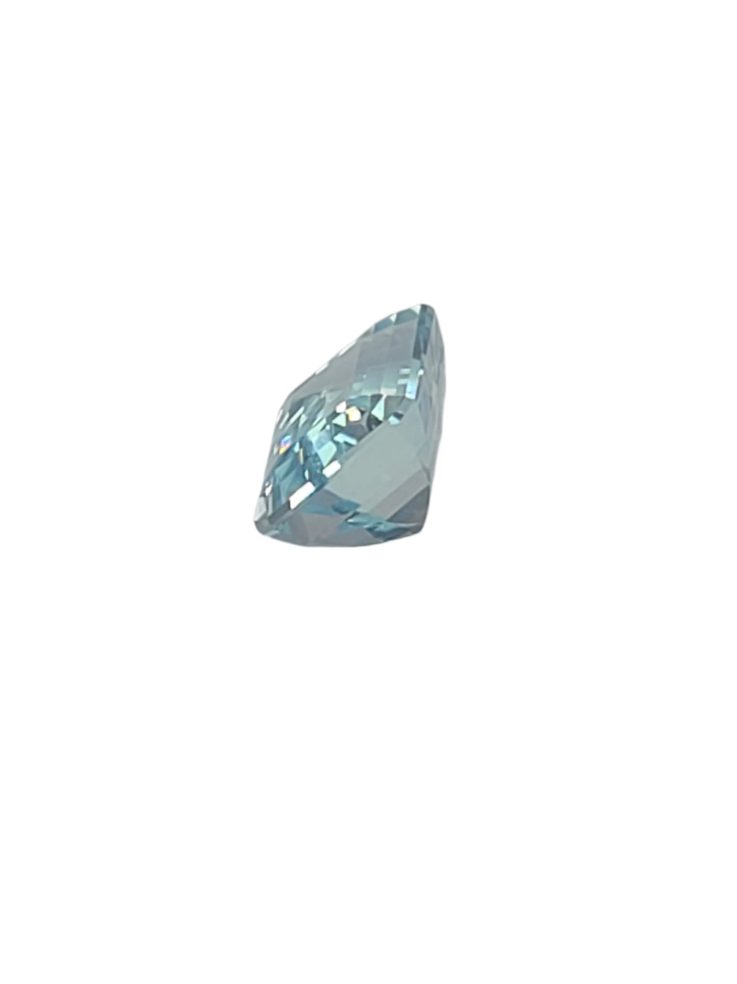4.1ct ETW Natural Aquamarine Gemstone - Emerald Cut