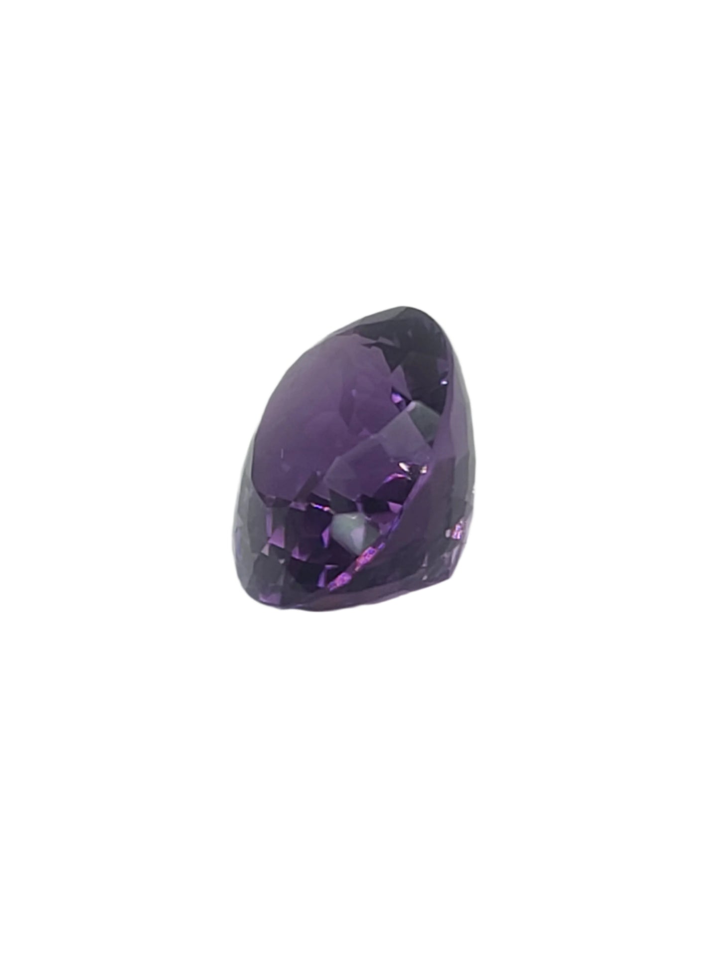 17.86ct ETW Natural Amethyst Gemstone - Oval Cut