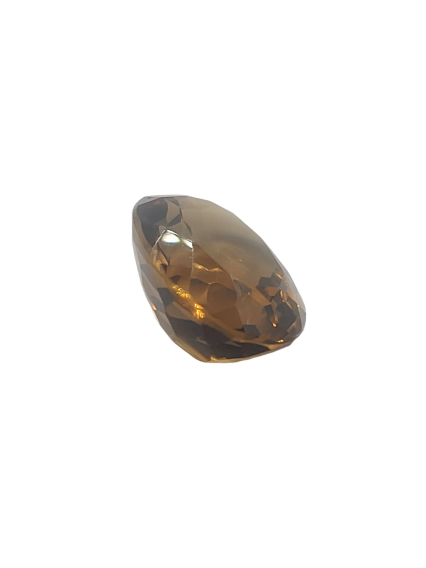 25.5ct ETW Natural Smoky Quartz Gemstone - Oval Cut