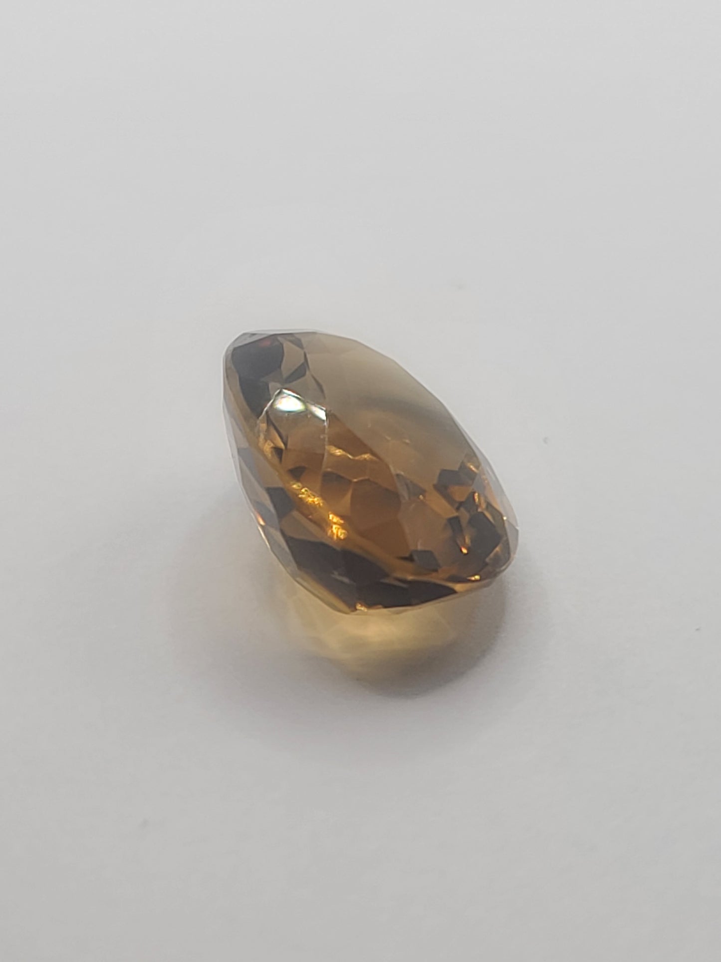 25.5ct ETW Natural Smoky Quartz Gemstone - Oval Cut