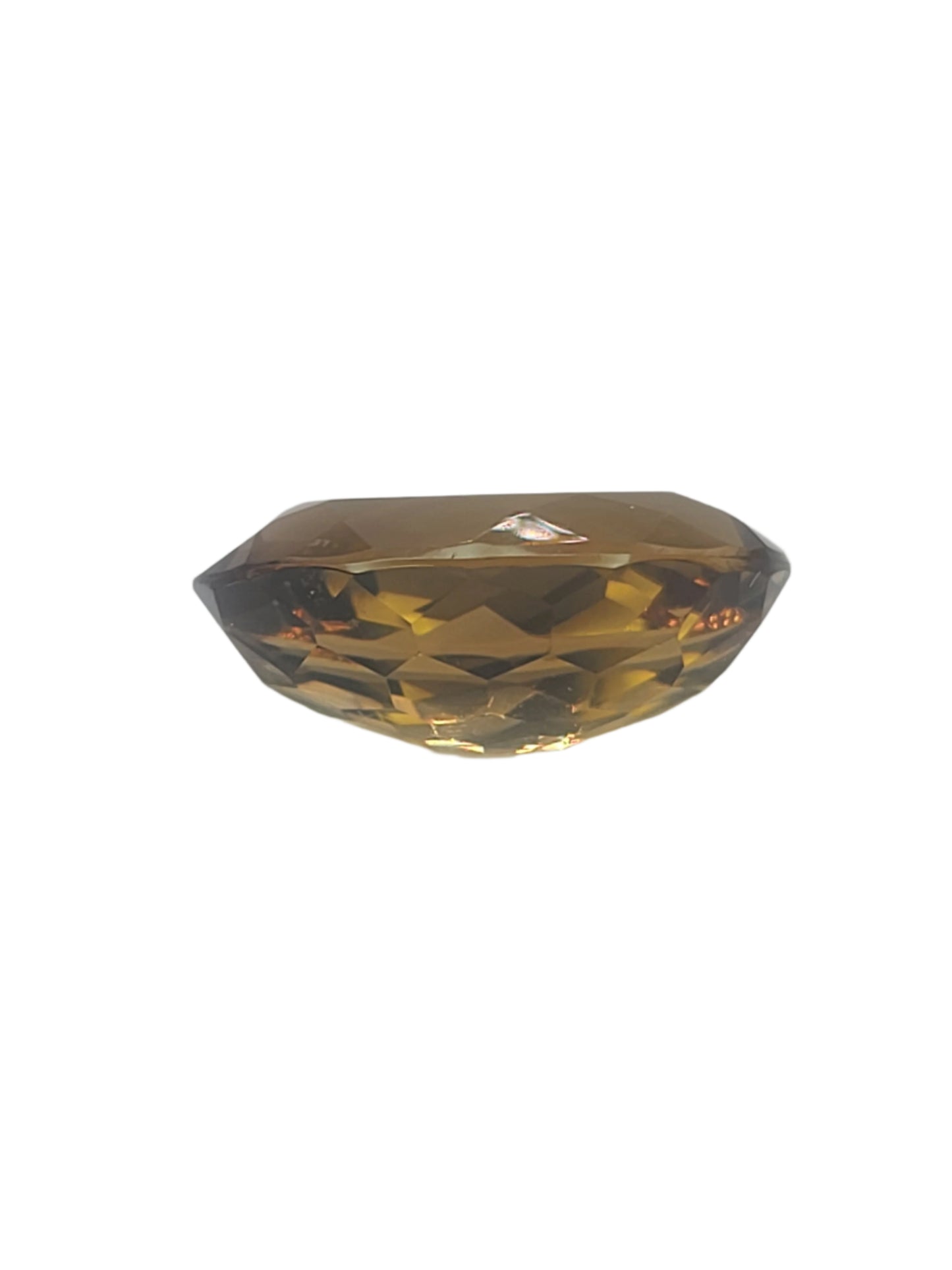 25.5ct ETW Natural Smoky Quartz Gemstone - Oval Cut
