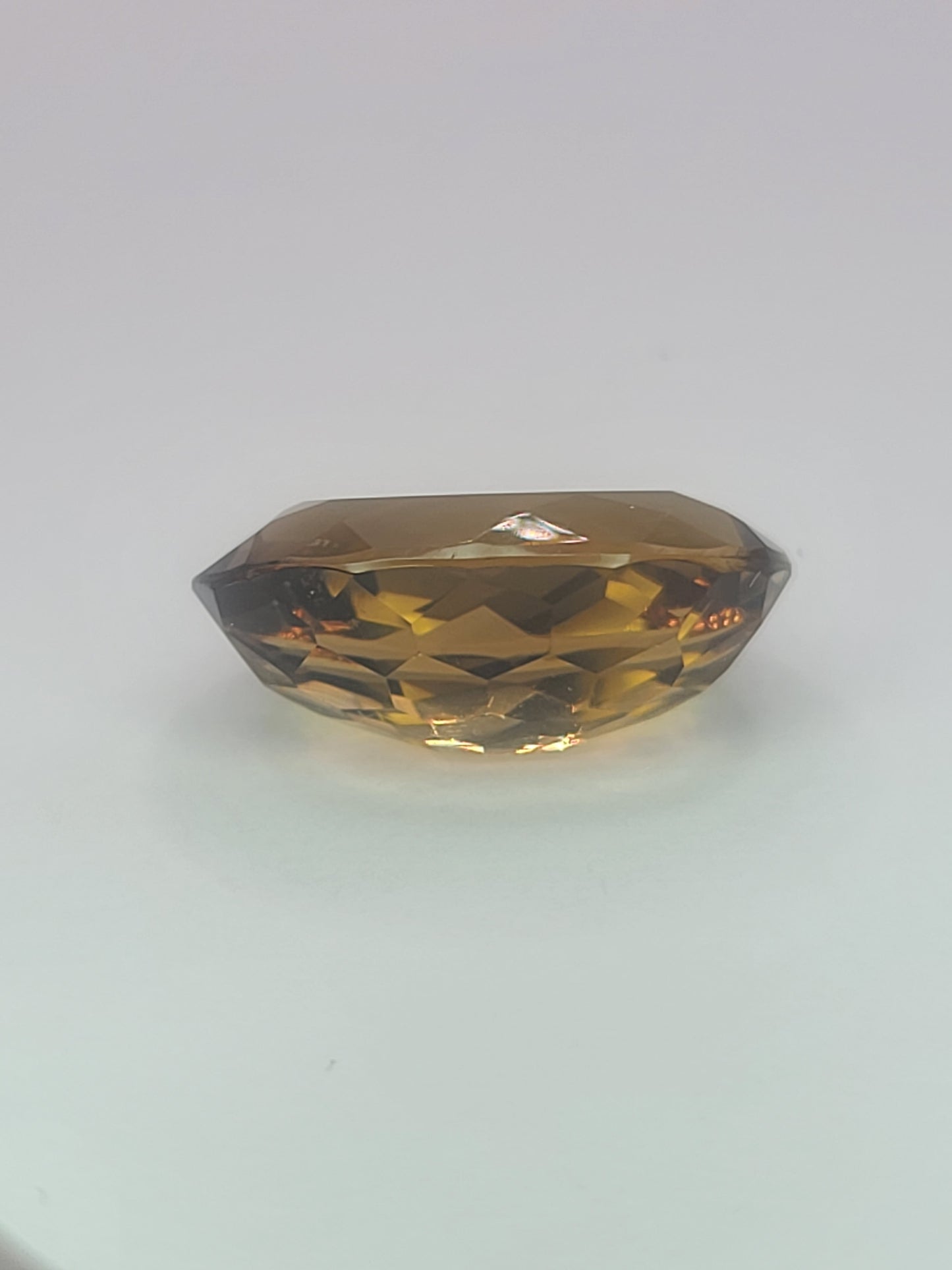 25.5ct ETW Natural Smoky Quartz Gemstone - Oval Cut