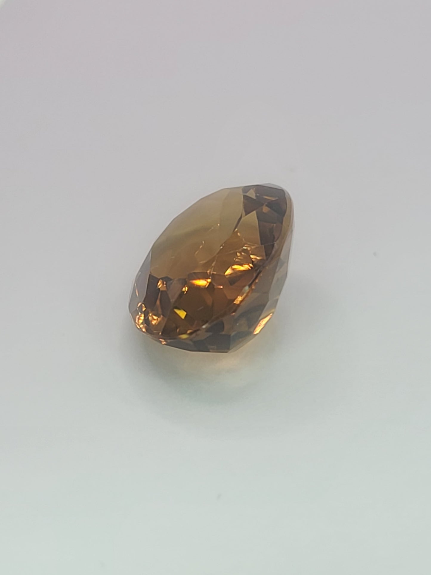 25.5ct ETW Natural Smoky Quartz Gemstone - Oval Cut