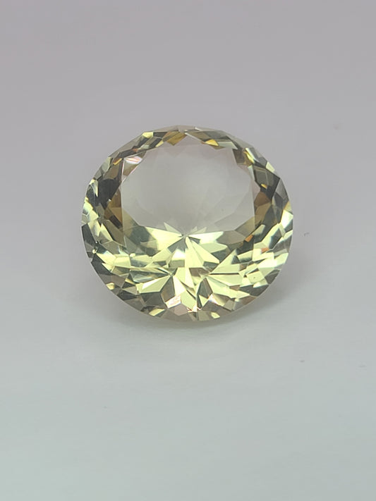 21.7ct ETW Natural Citrine Gemstone - Round Cut