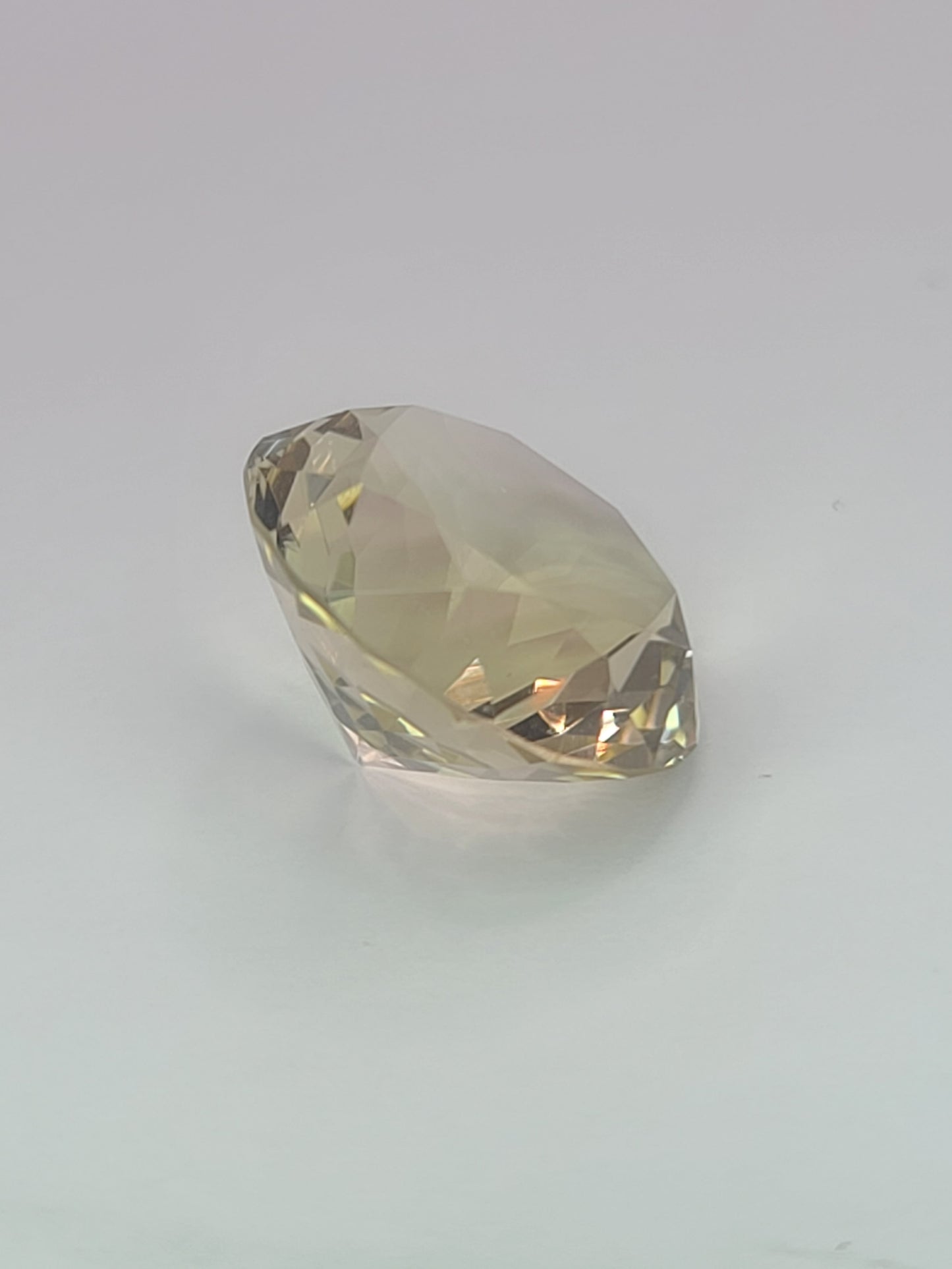 21.7ct ETW Natural Citrine Gemstone - Round Cut