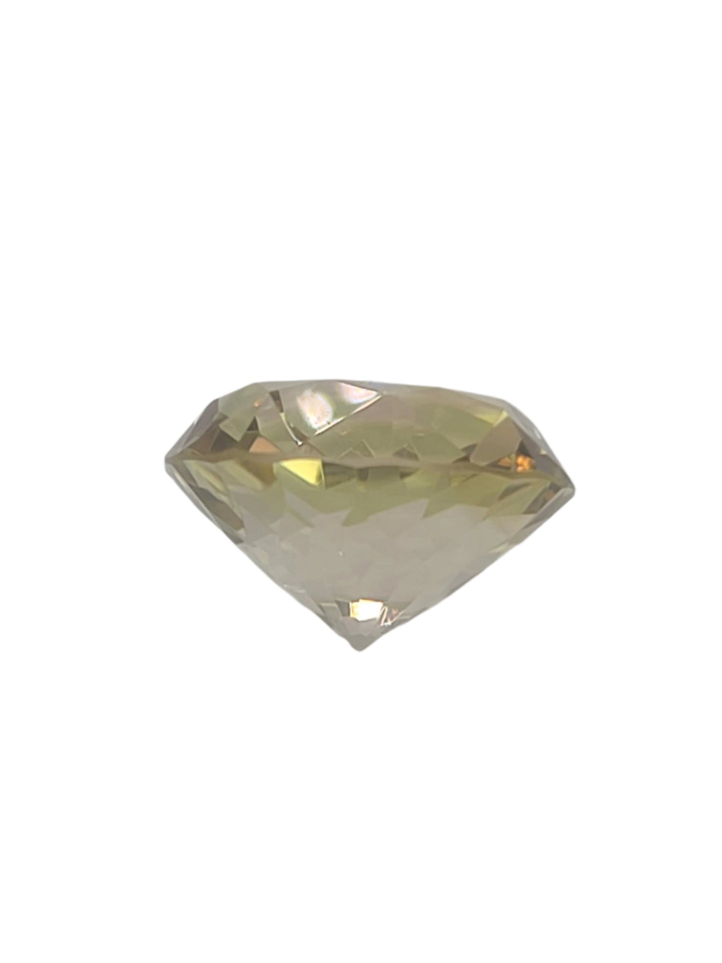 21.7ct ETW Natural Citrine Gemstone - Round Cut