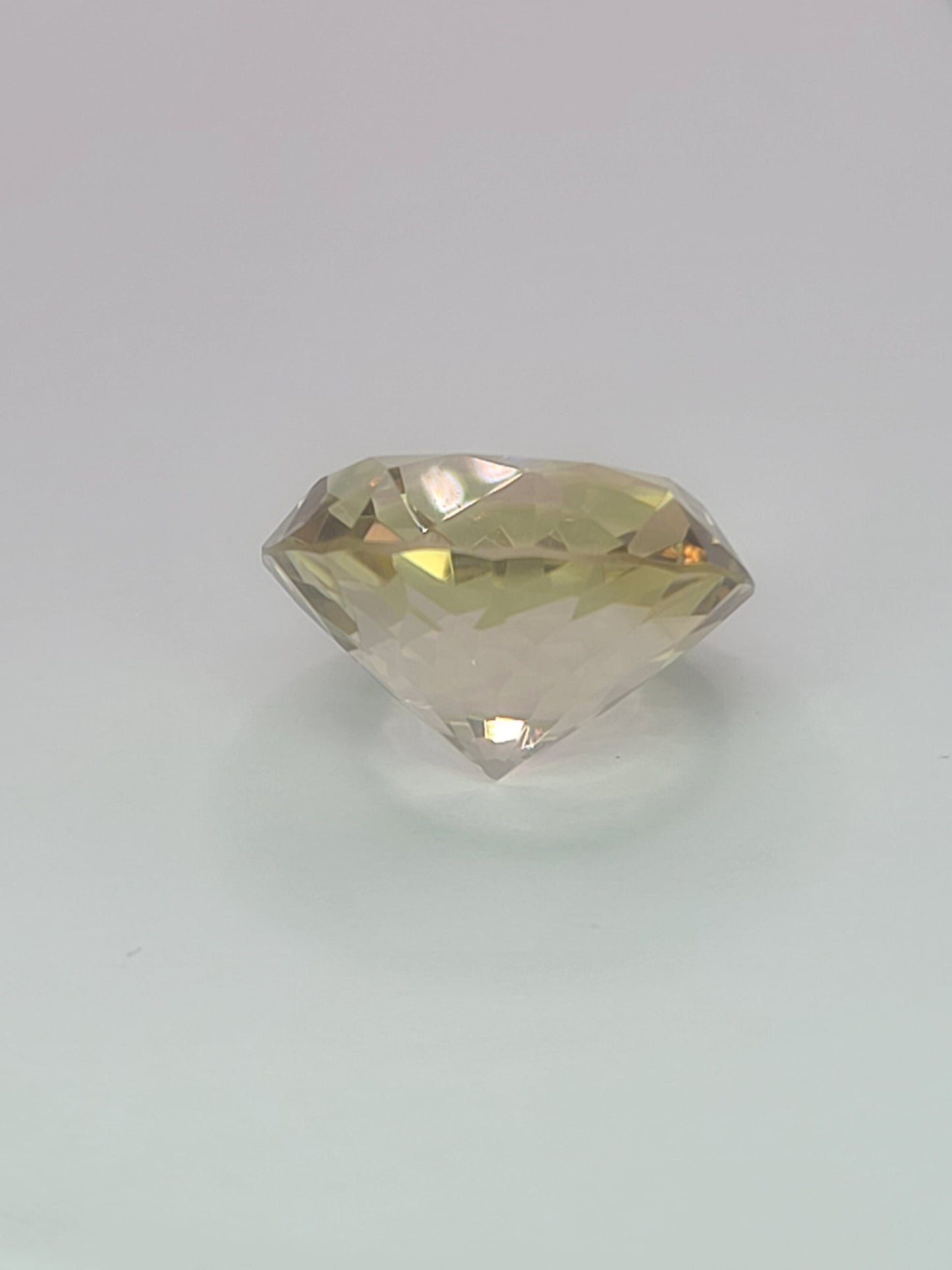 21.7ct ETW Natural Citrine Gemstone - Round Cut