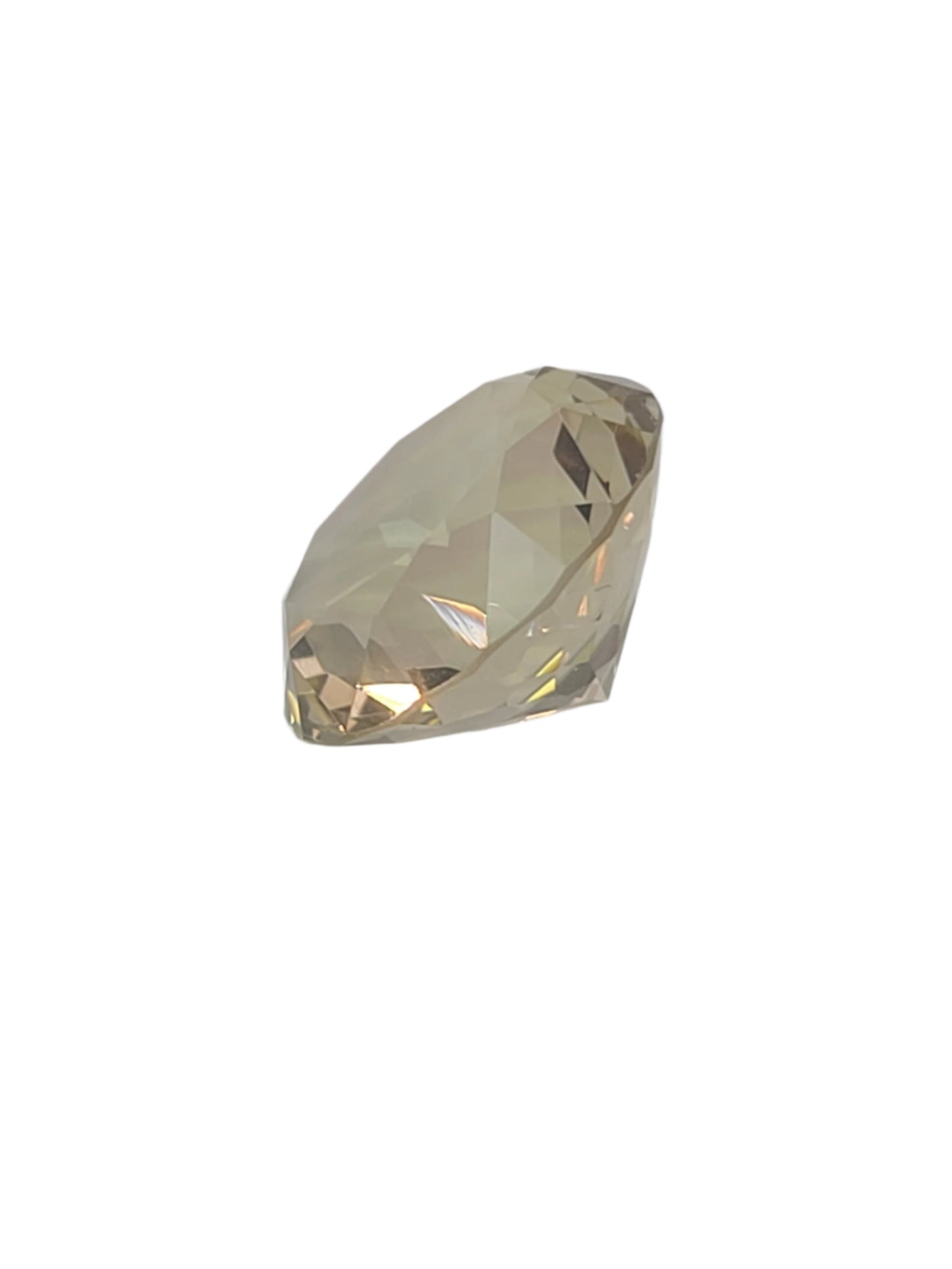 21.7ct ETW Natural Citrine Gemstone - Round Cut