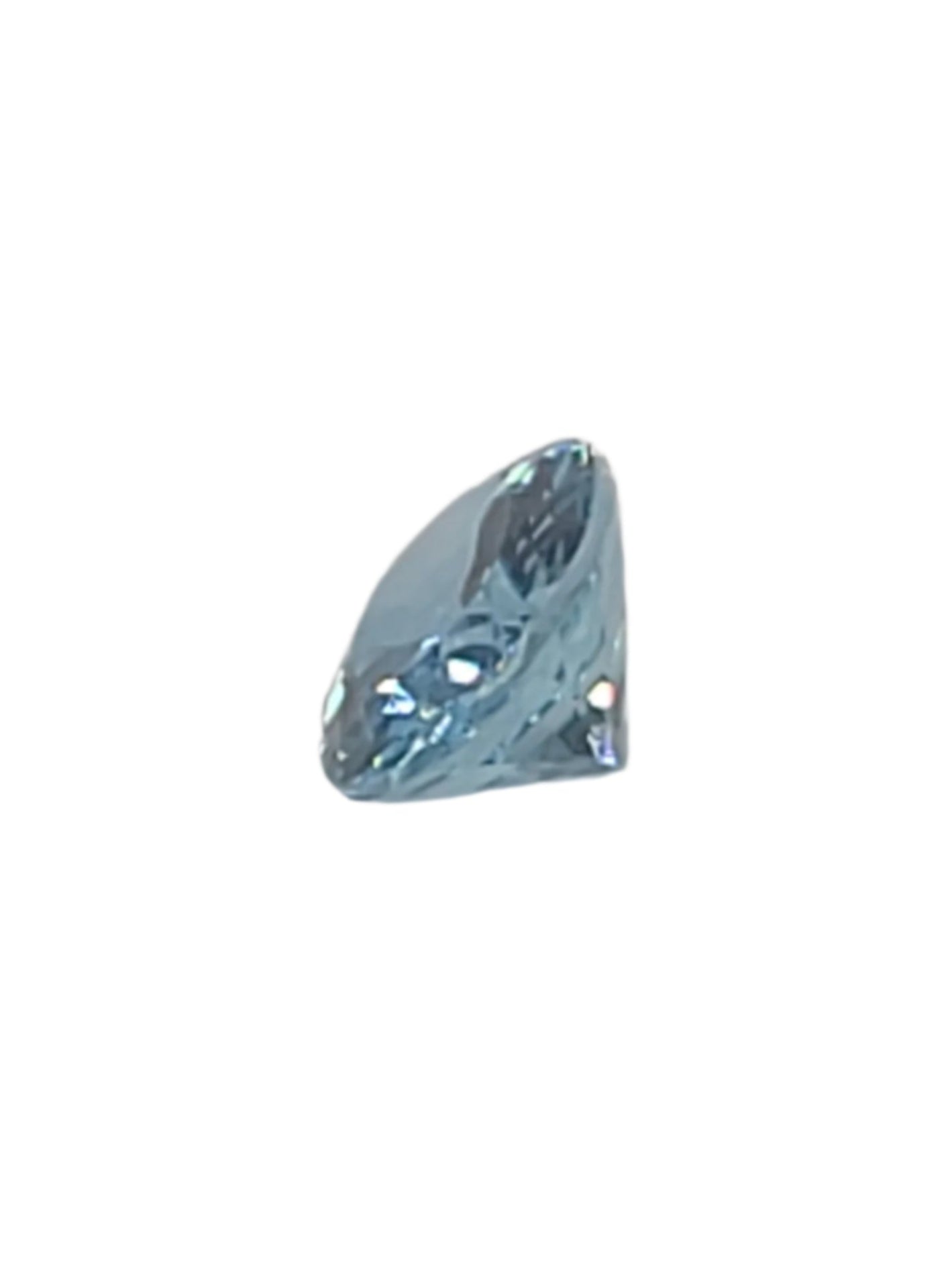 1.64ct ETW Natural Aquamarine Gemstone - Oval Cut