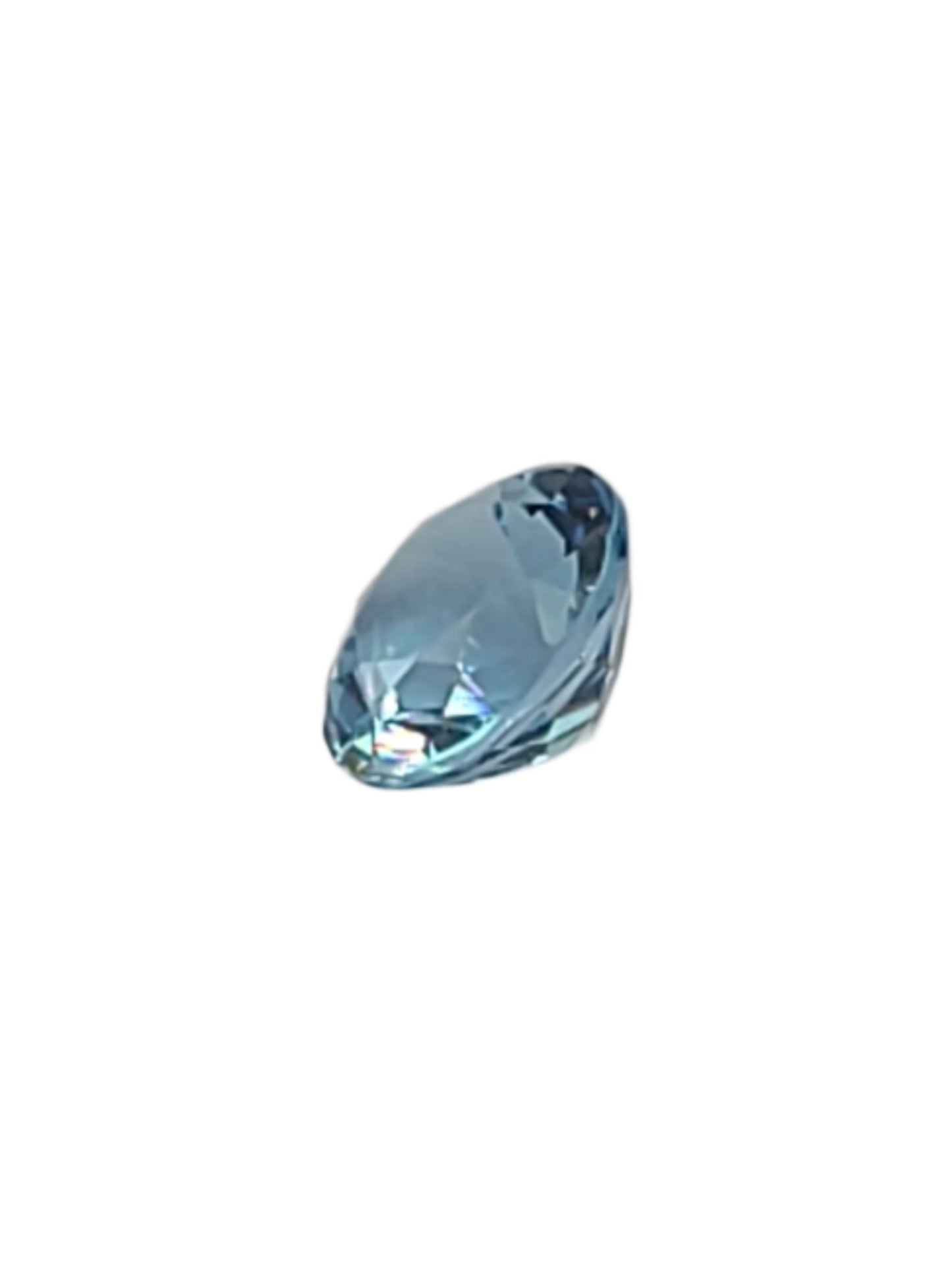 1.84ct ETW Natural Aquamarine Gemstone - Round Cut