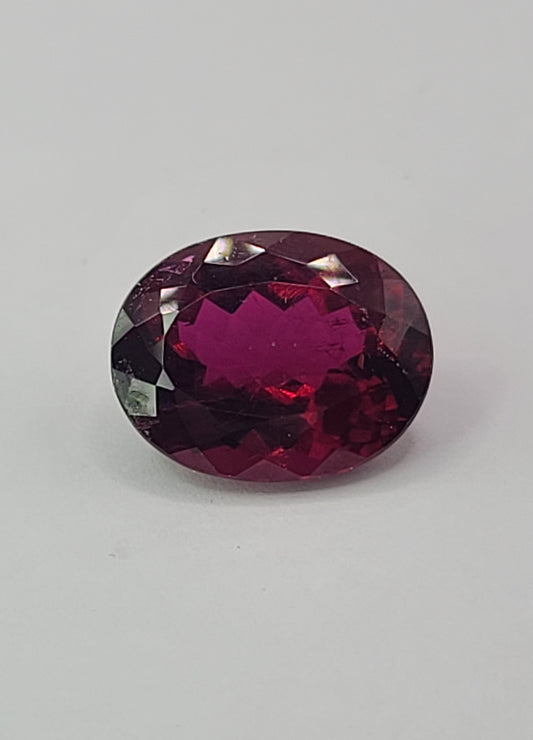 9.74ct ETW Natural Rubellite Tourmaline - Oval Cut