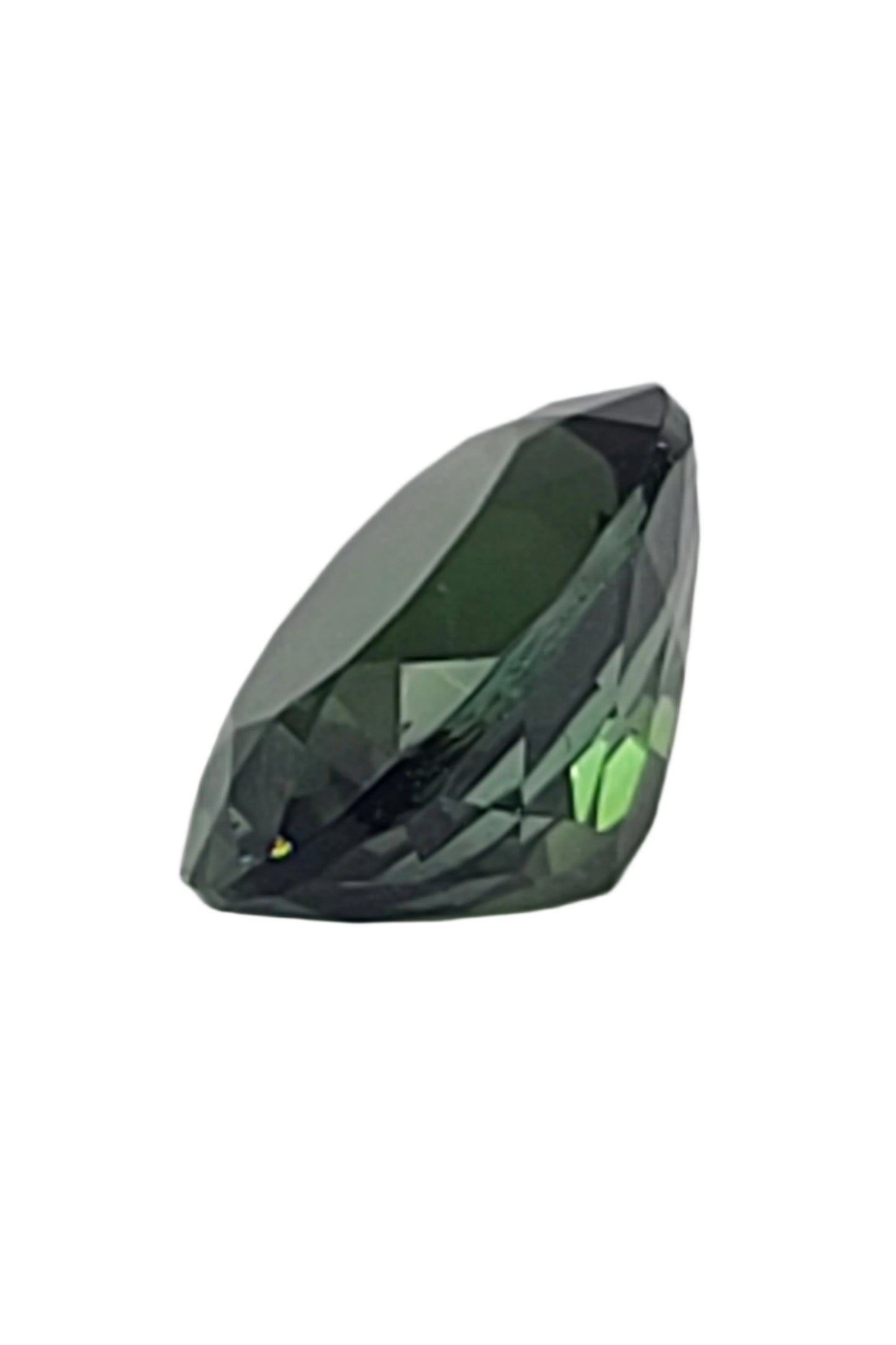 2.84ct ETW Natural Green Tourmaline Gemstone – Oval Cut