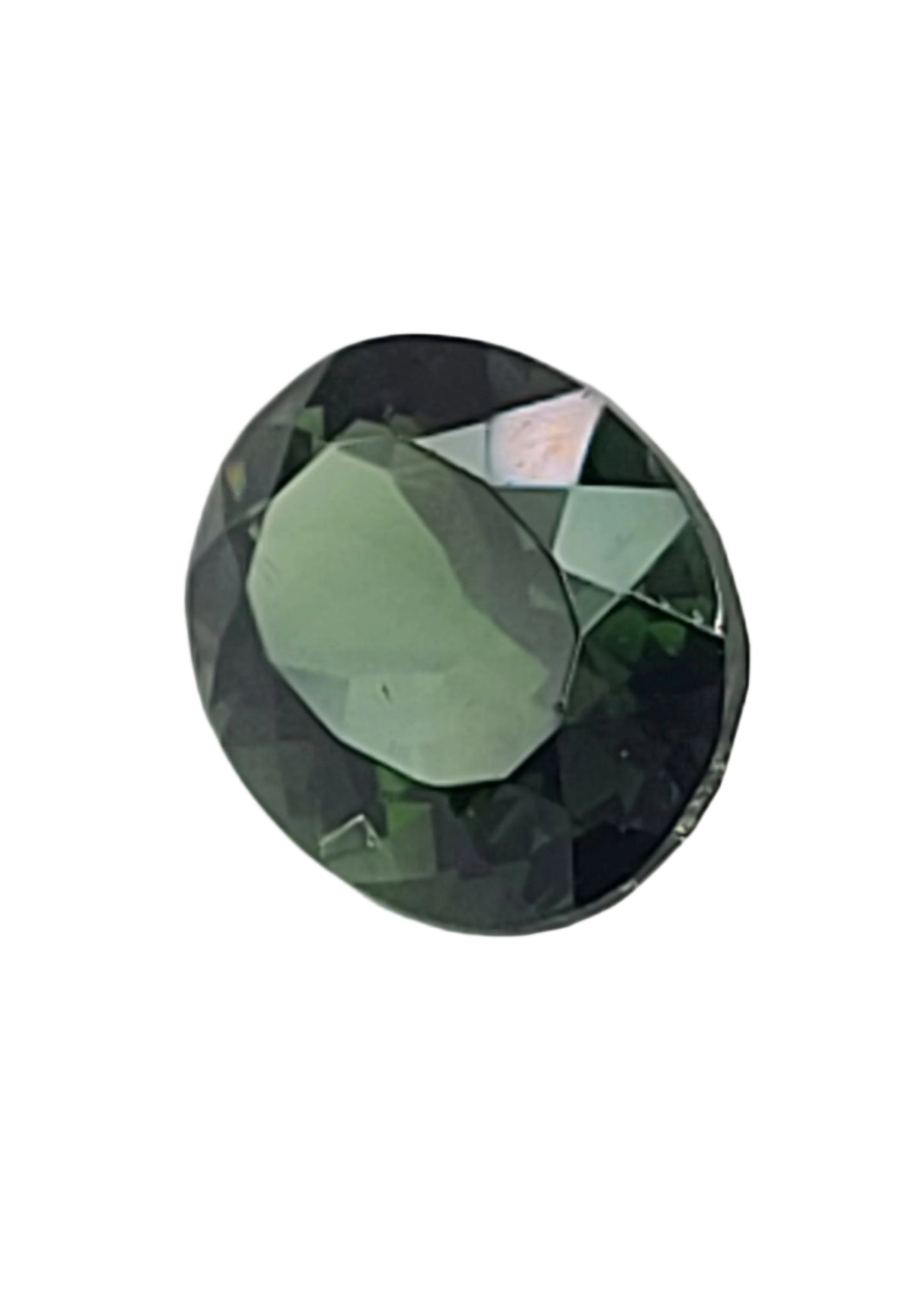2.84ct ETW Natural Green Tourmaline Gemstone – Oval Cut