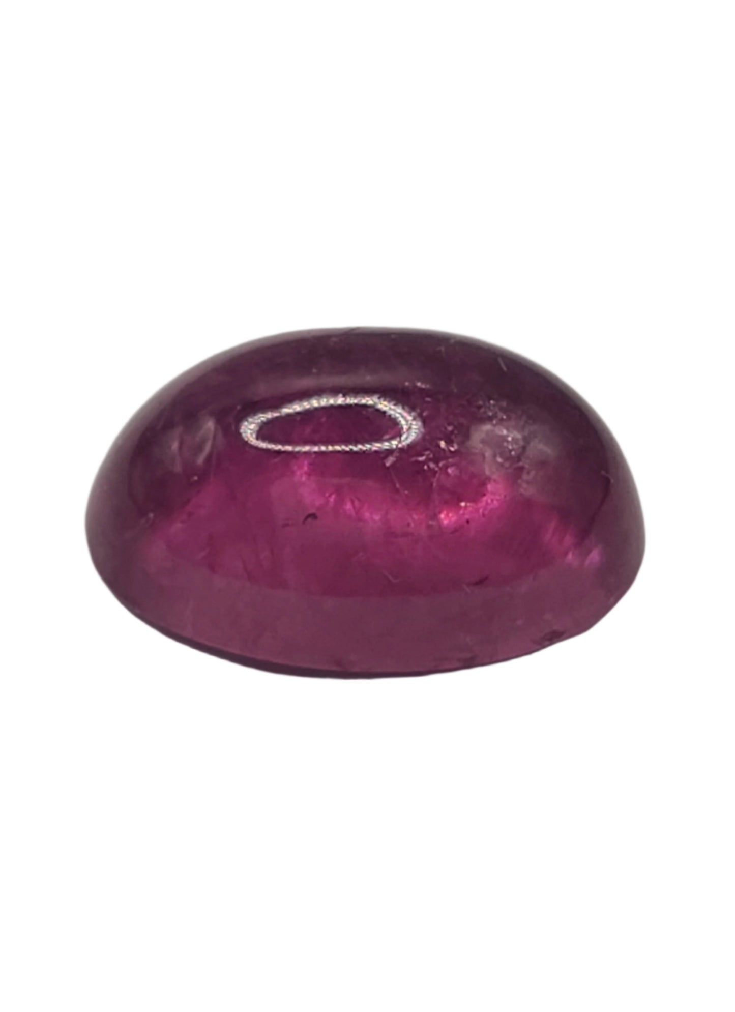 17.68ct ETW Natural Pink Tourmaline Gemstone – Oval Cut Cabochon