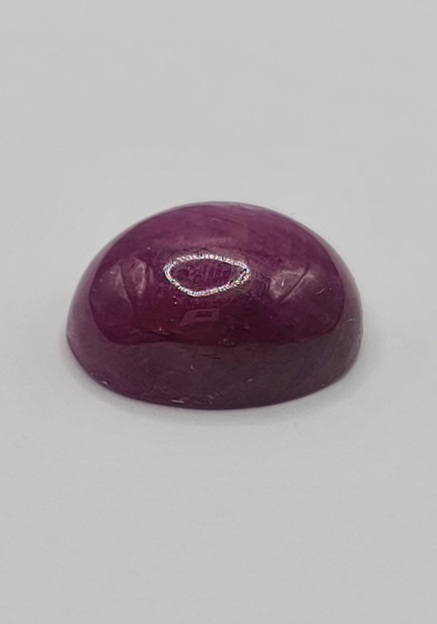 22.8ct ETW Natural Ruby Gemstone – Oval Cut Cabochon