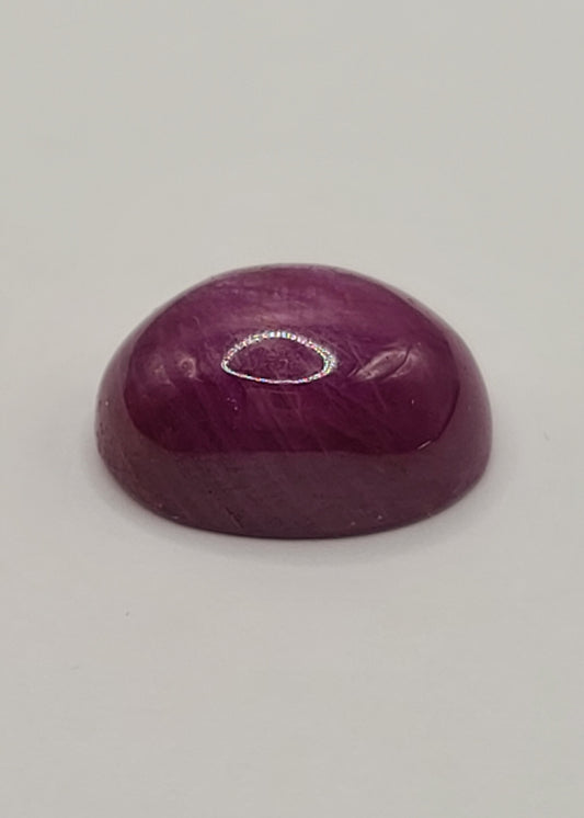 22.8ct ETW Natural Ruby Gemstone – Oval Cut Cabochon