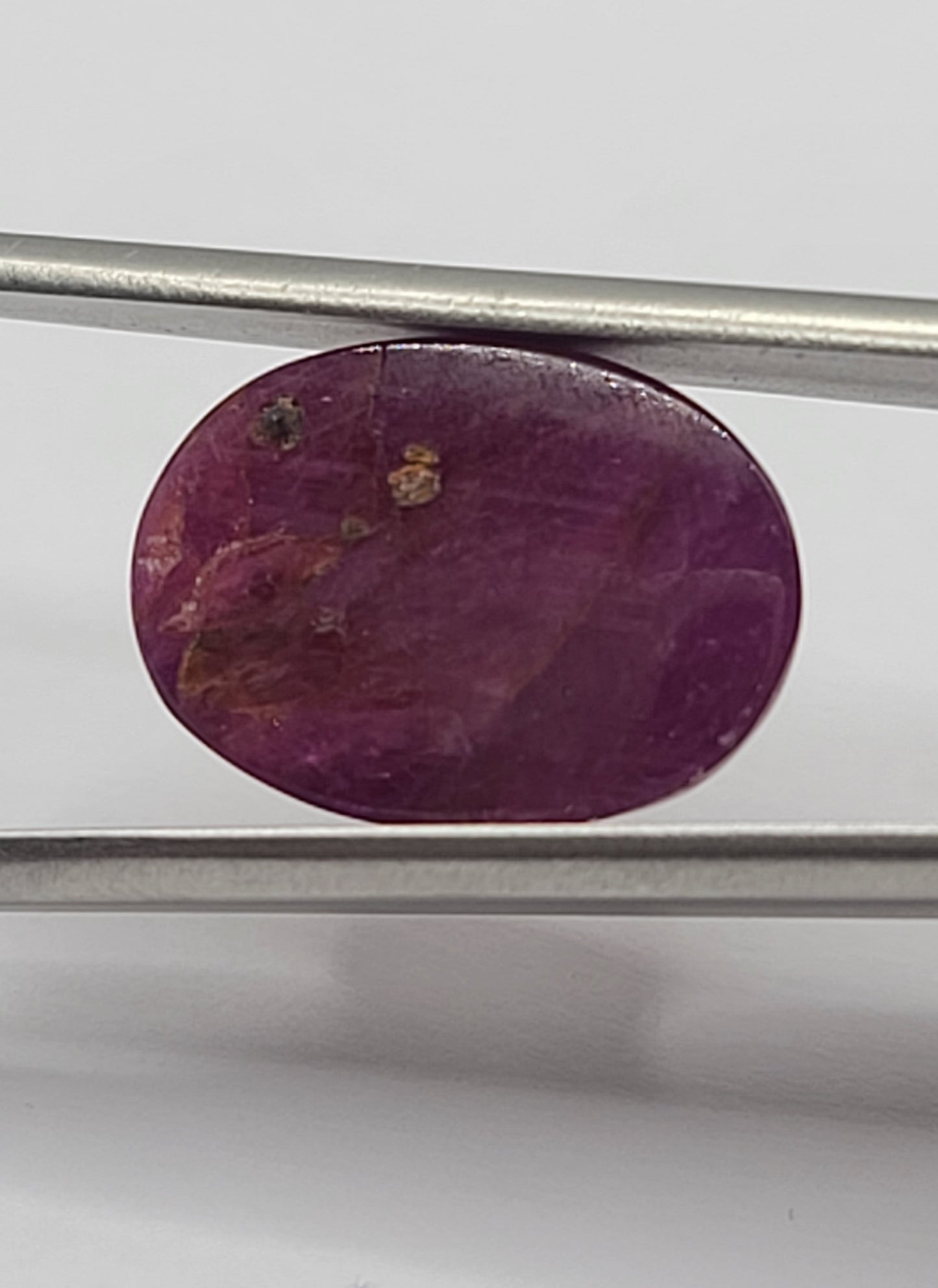 22.8ct ETW Natural Ruby Gemstone – Oval Cut Cabochon