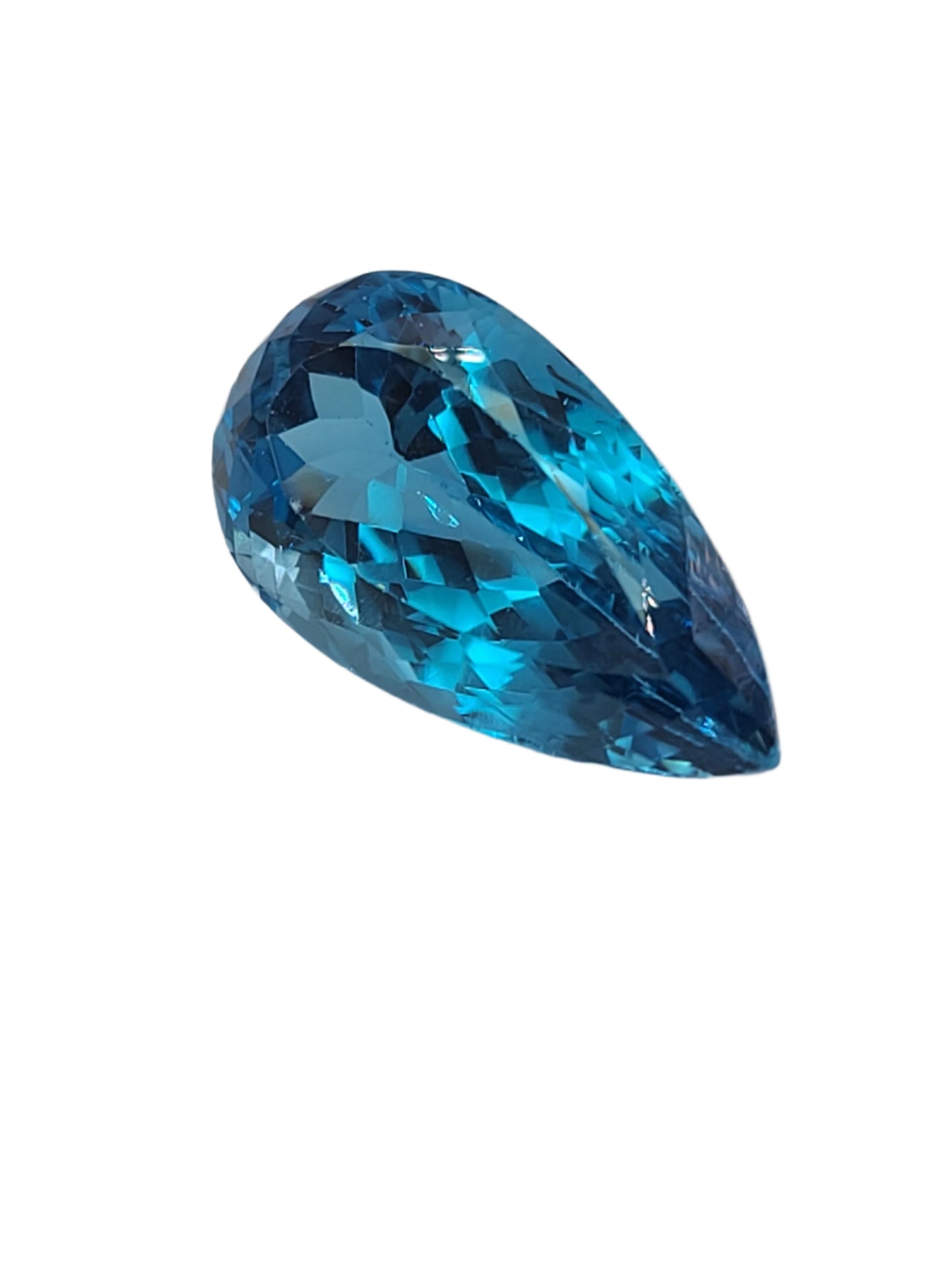 47.49ct ETW Blue Topaz Gemstone – Pear Cut