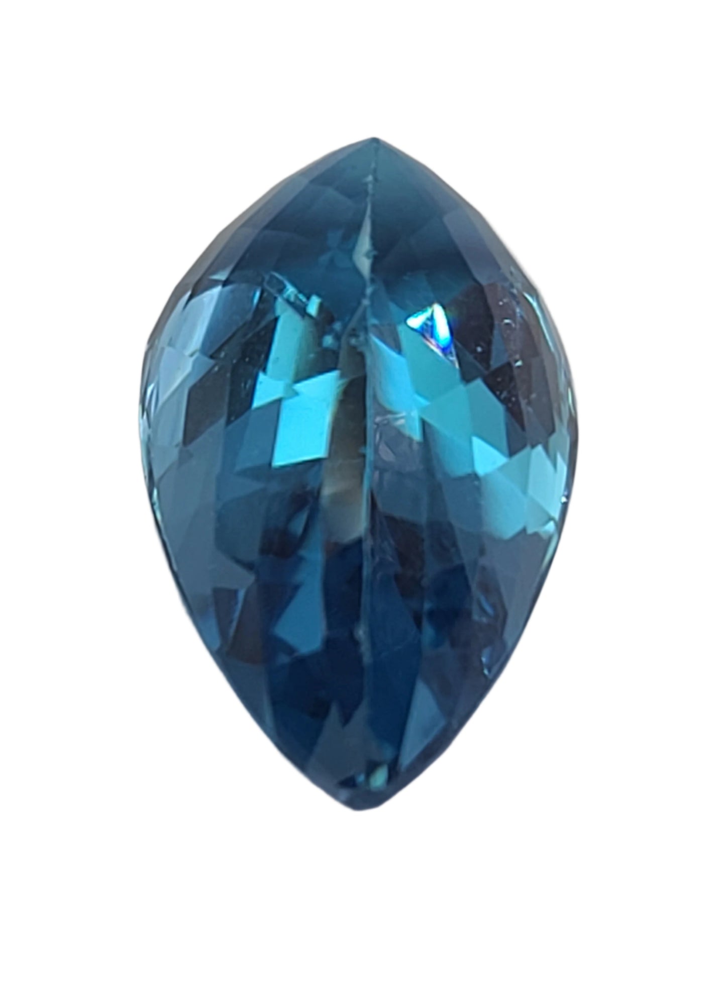 47.49ct ETW Blue Topaz Gemstone – Pear Cut