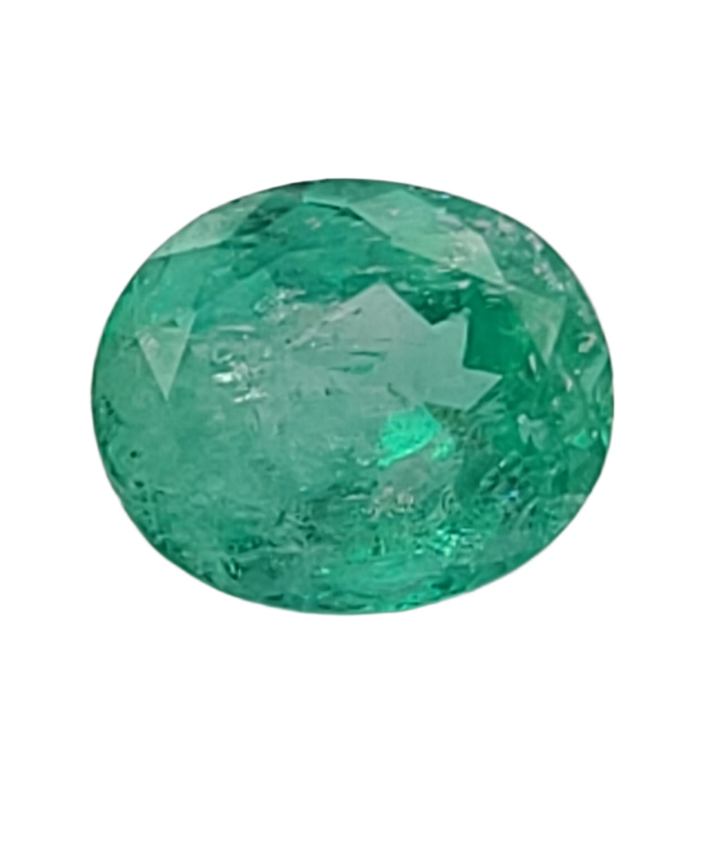 3.48ct ETW Natural Emerald Gemstone – Oval Cut