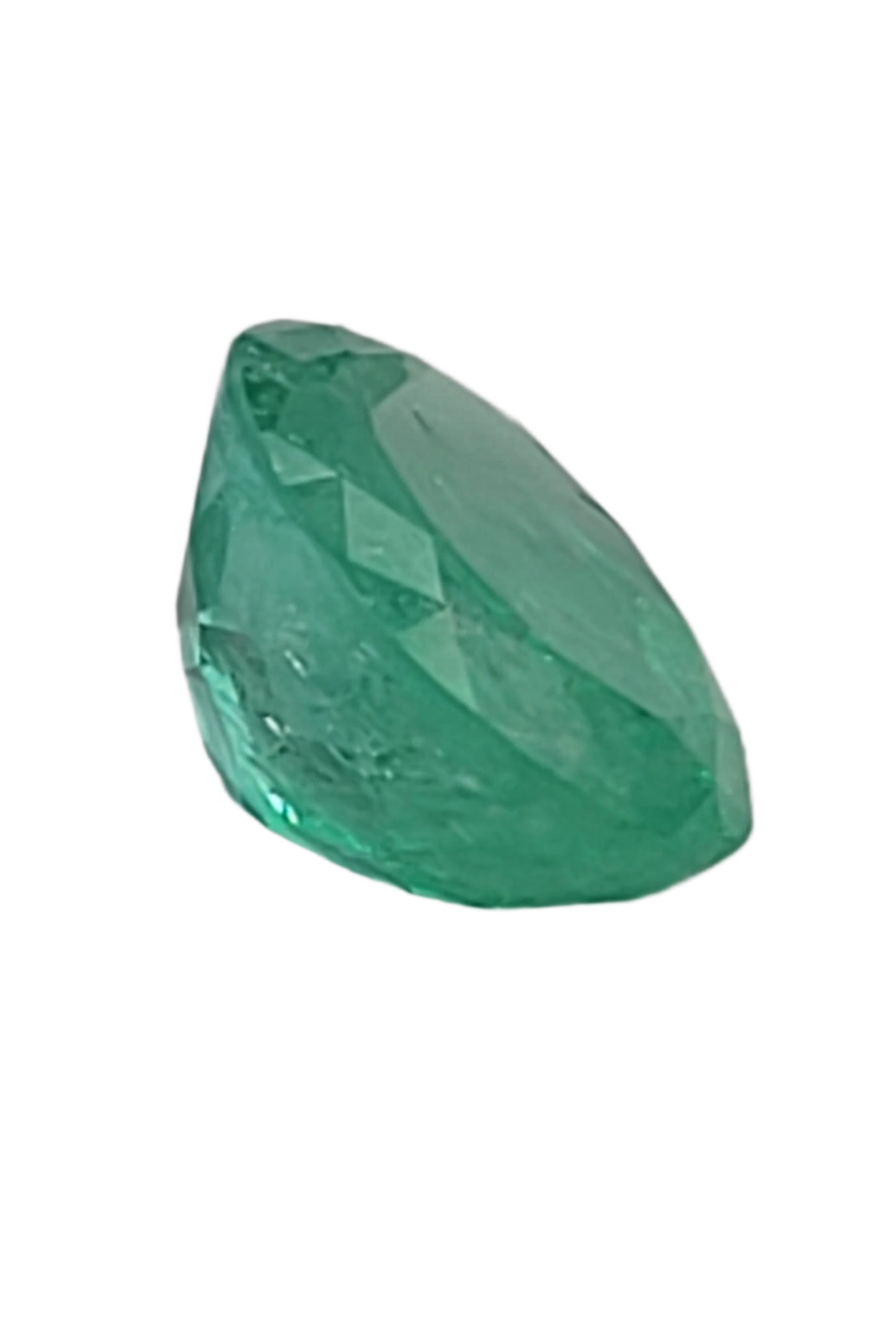3.48ct ETW Natural Emerald Gemstone – Oval Cut