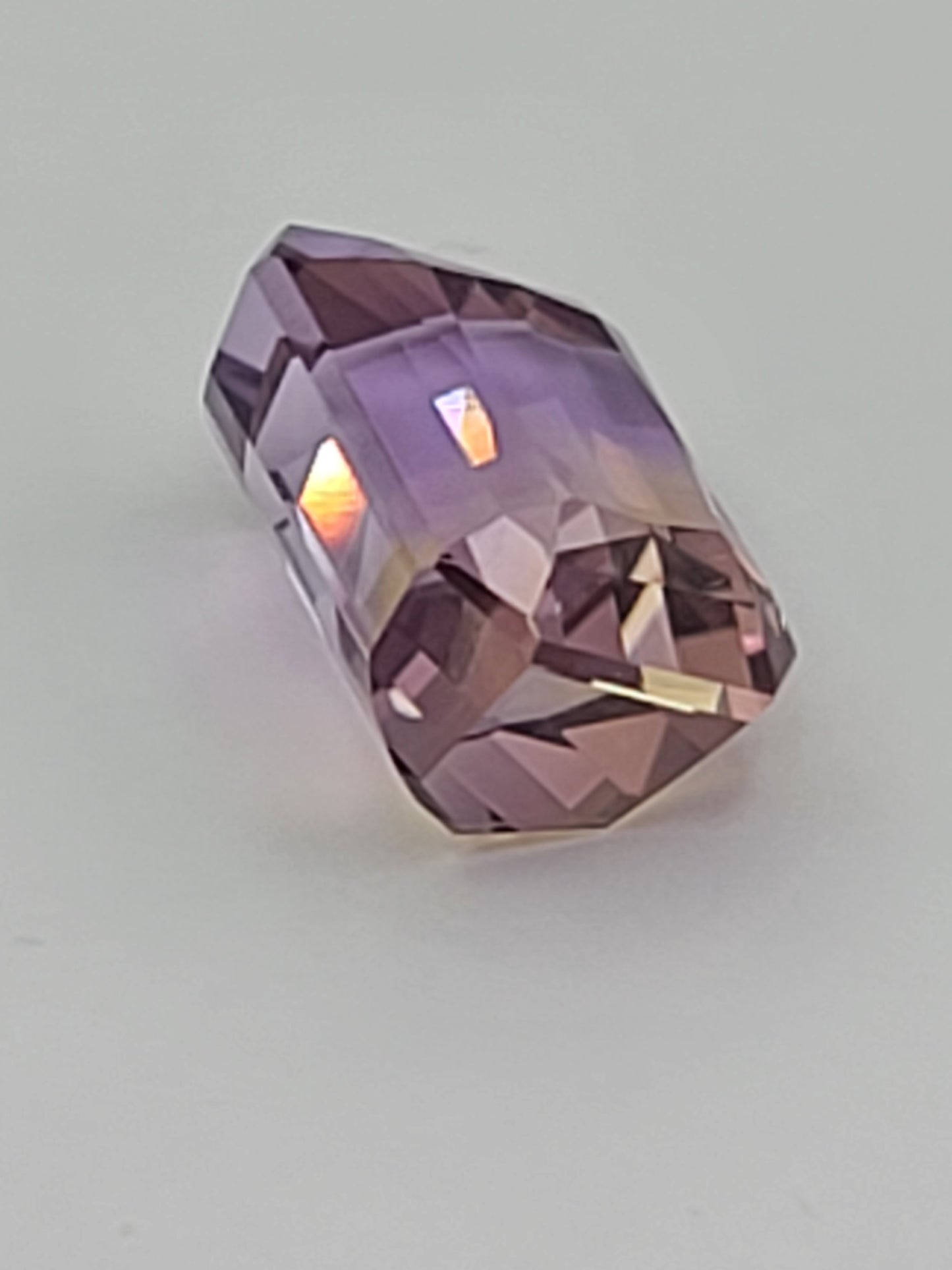 8.74ct ETW Natural Ametrine Gemstone – Emerald Cut