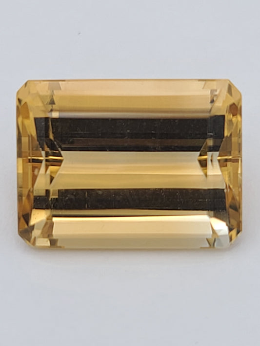 23.5ct ETW Natural Citrine Gemstone – Emerald Cut