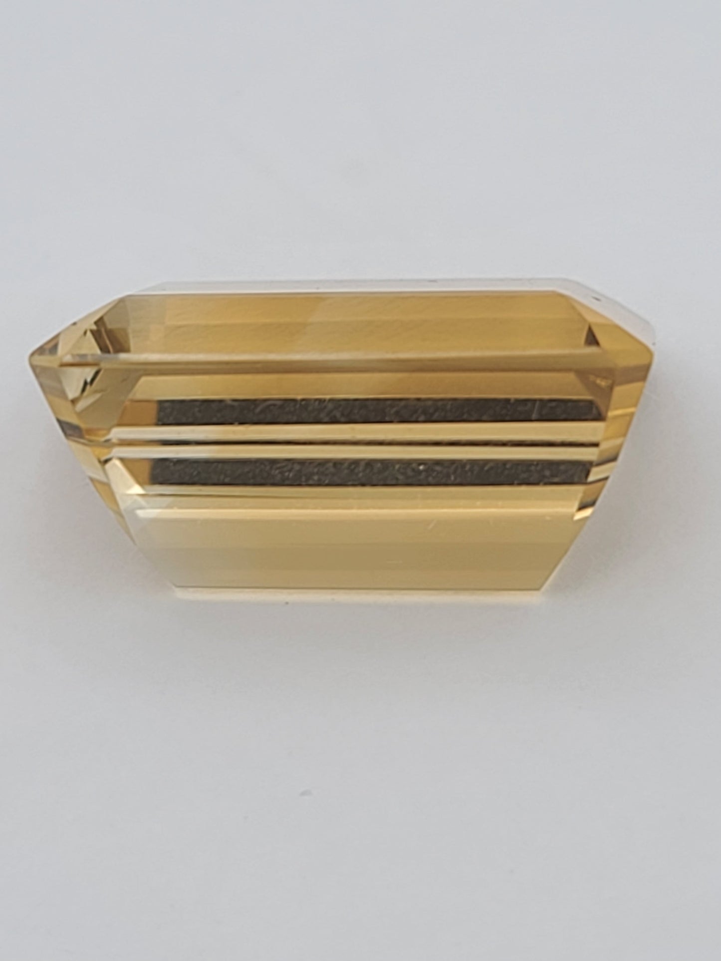 23.5ct ETW Natural Citrine Gemstone – Emerald Cut