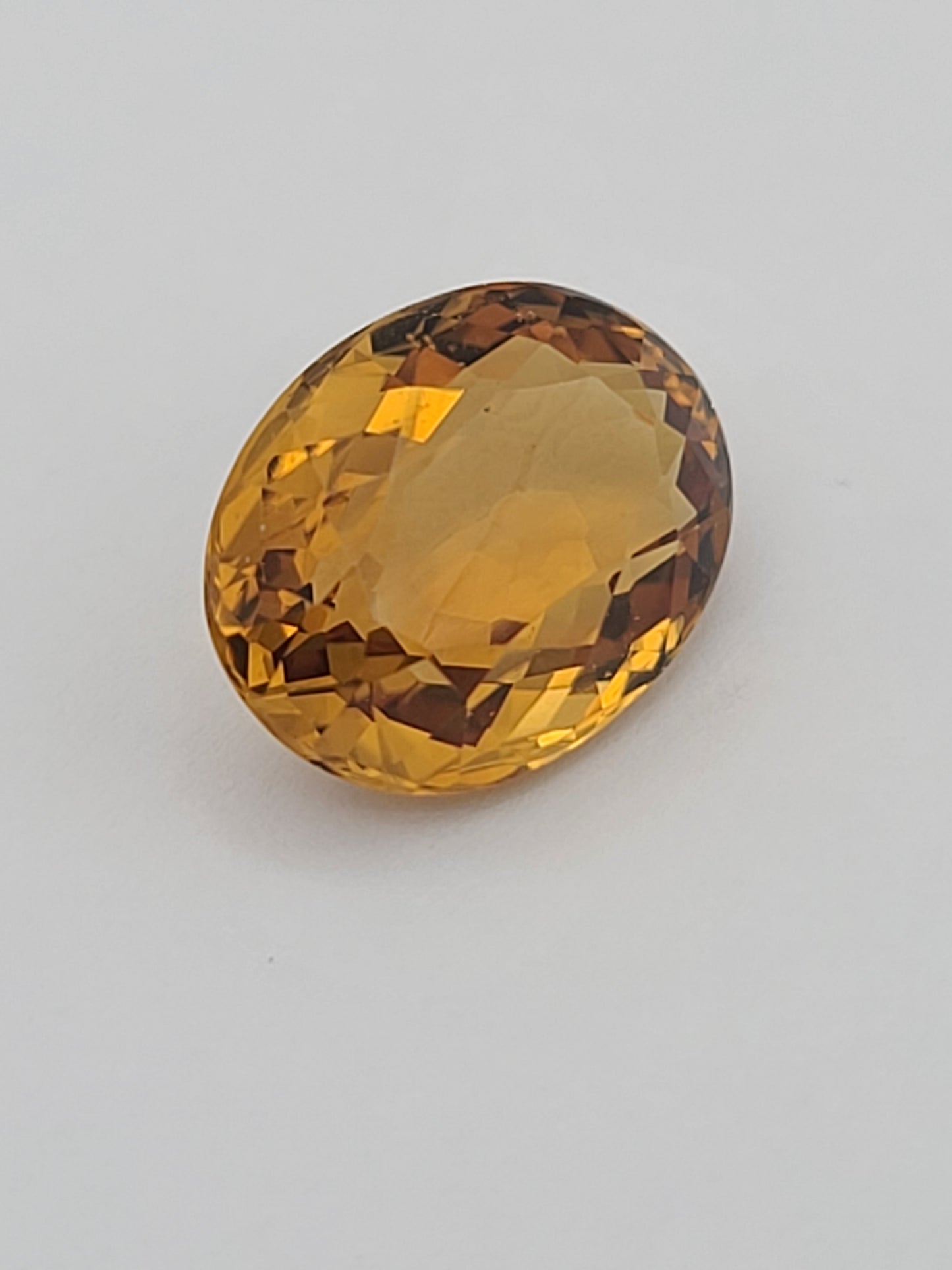 9.7ct ETW Citrine Gemstone - Oval Cut