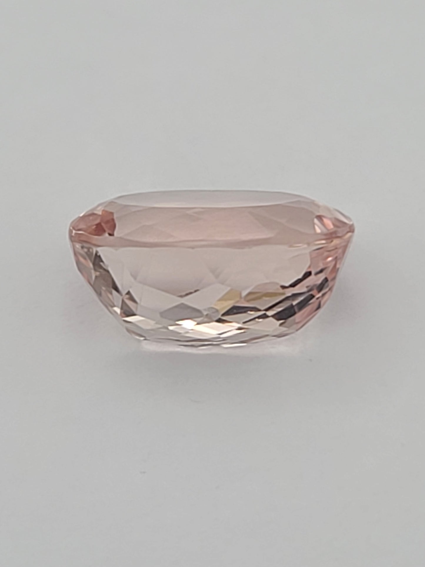 6.64ct ETW Natural Morganite Gemstone – Oval Cut
