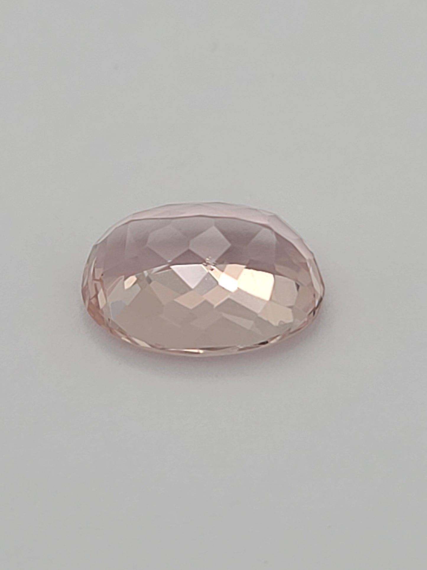 6.64ct ETW Natural Morganite Gemstone – Oval Cut