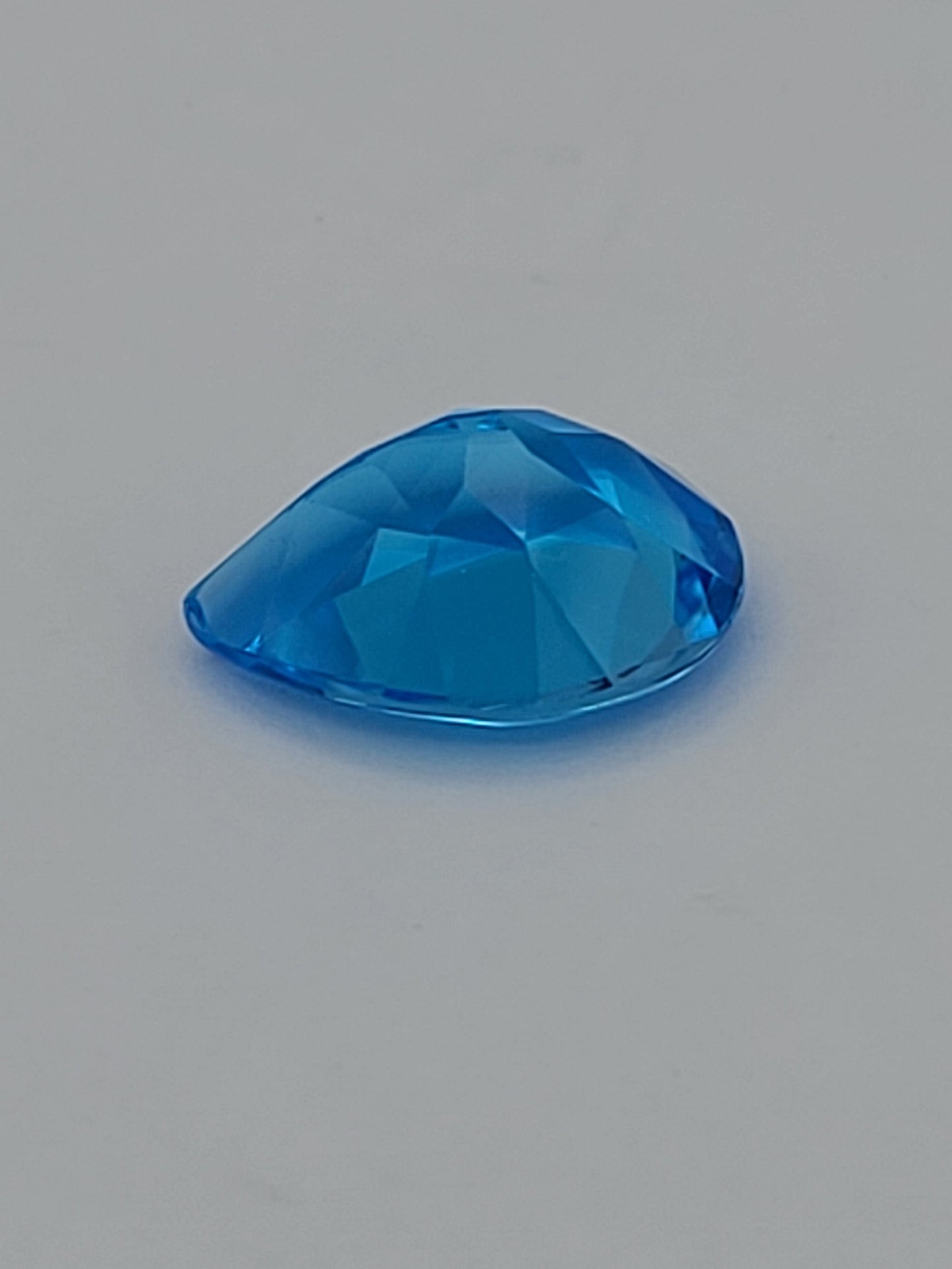 9.76ct ETW Swiss Blue Topaz Gemstone - Pear Cut