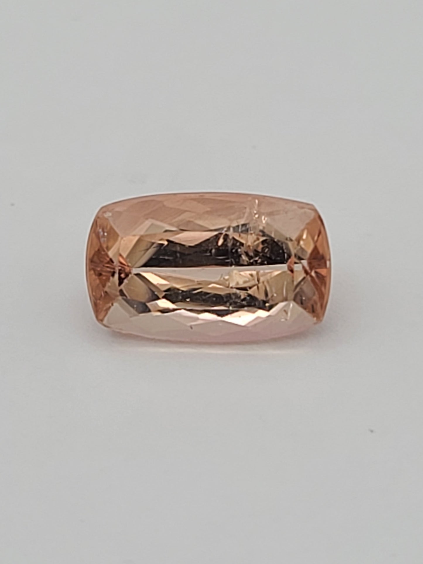 7.06ct ETW Peach Tourmaline Gemstone - Cushion Cut