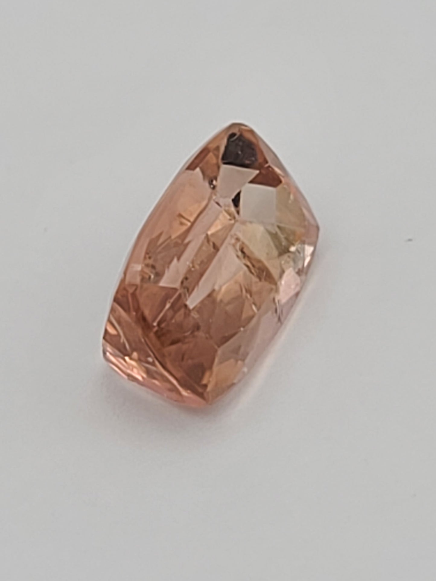 7.06ct ETW Peach Tourmaline Gemstone - Cushion Cut