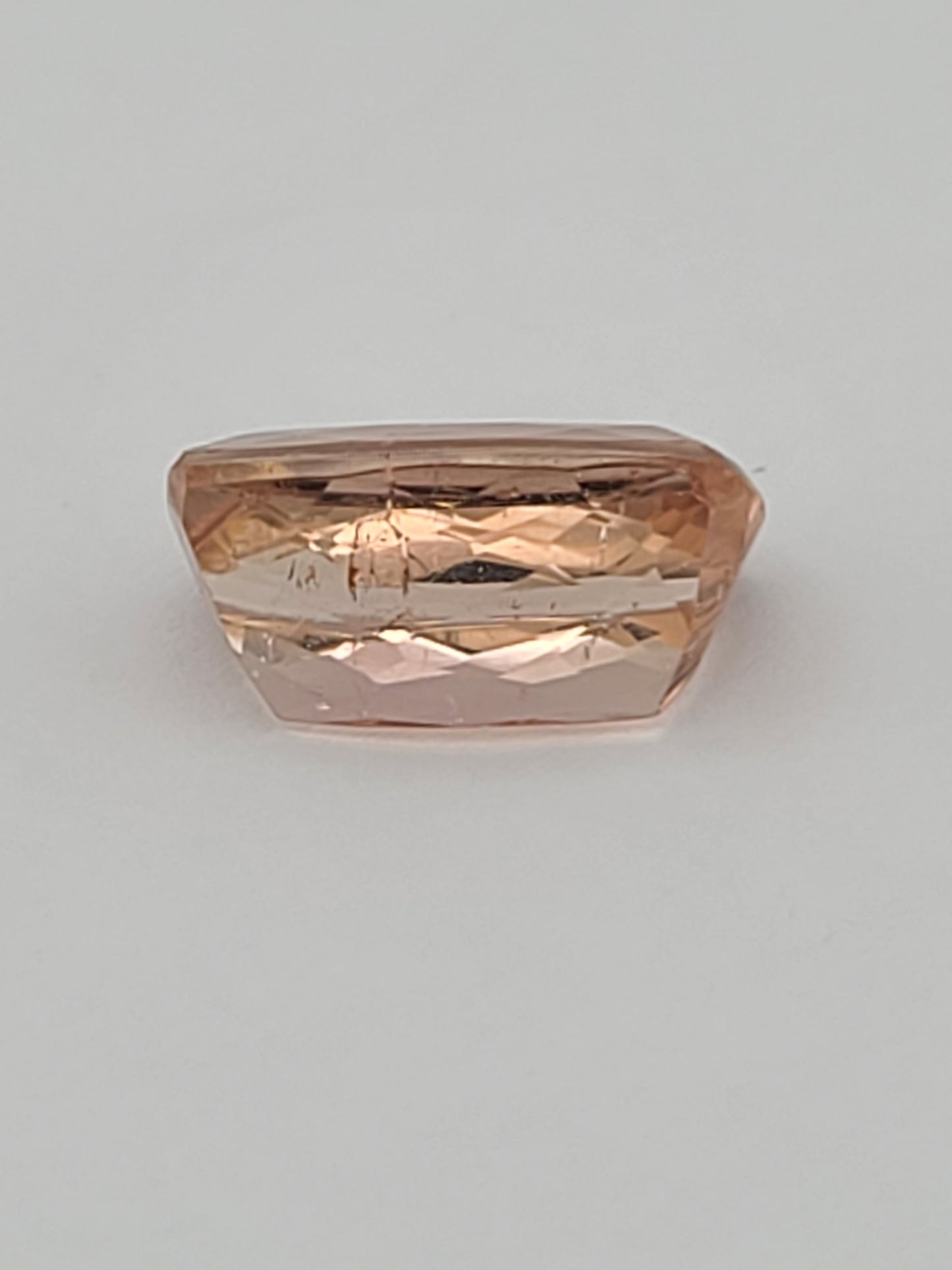 7.06ct ETW Peach Tourmaline Gemstone - Cushion Cut